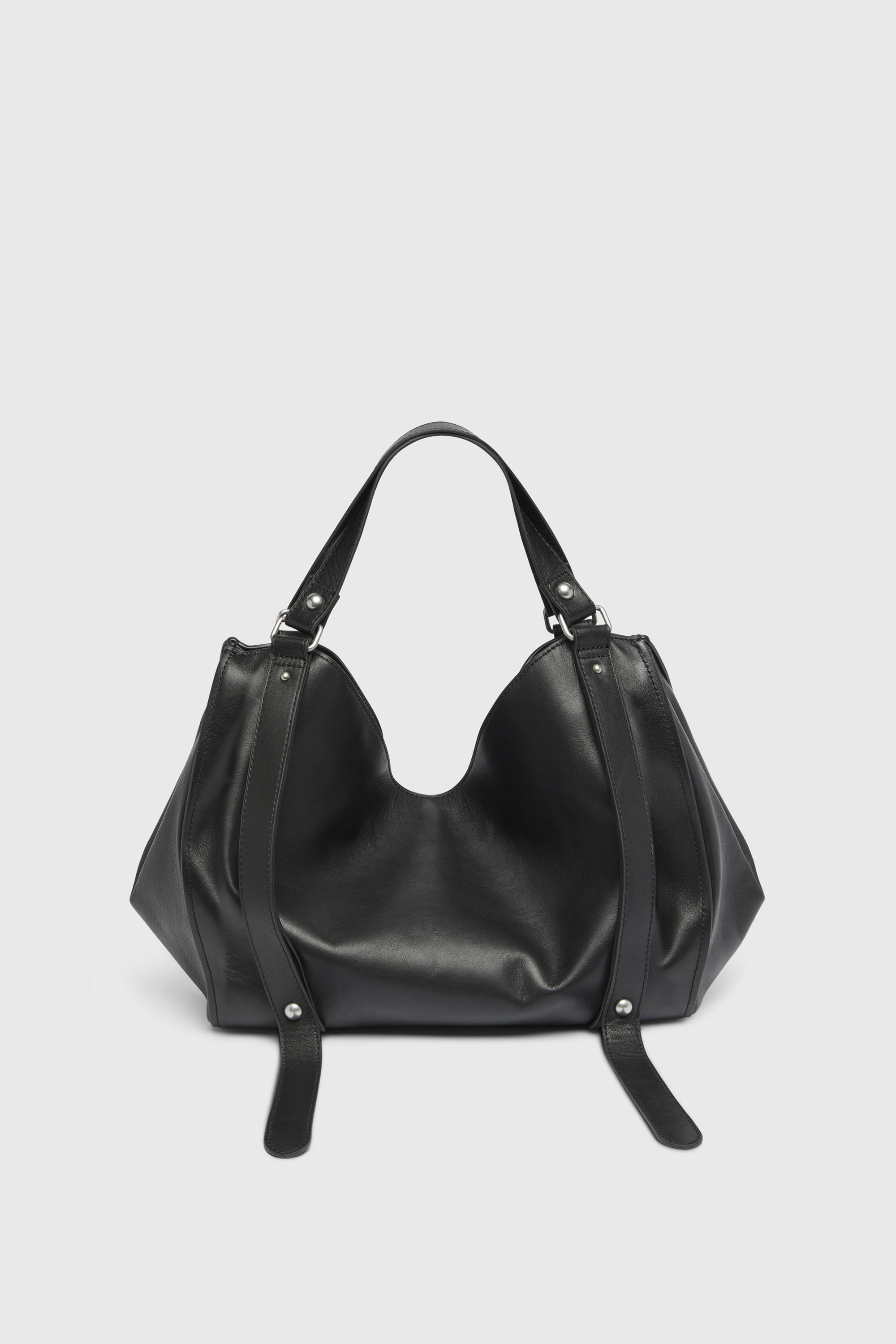 Diesel - D-ONE TOPHANDLE M, D-One-Borsa media a mano in pelle trattata Unisex in Nero - 2