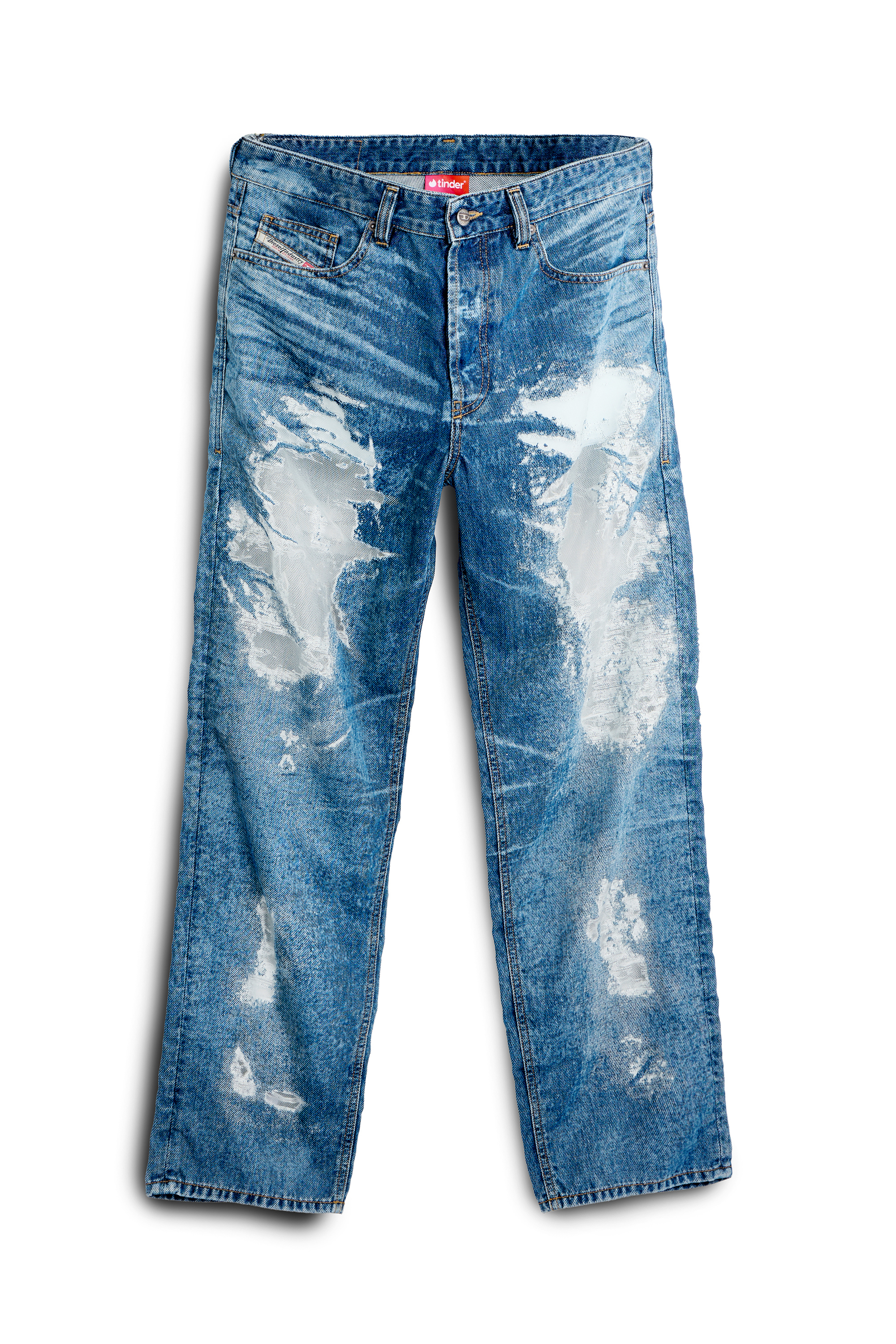 Diesel - Regular Jeans 2024 D-Macs 068ZH Uomo, Blu medio - Image 4