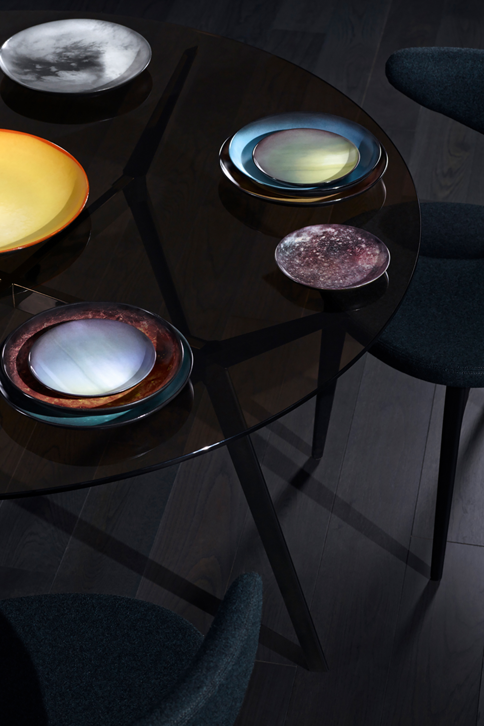 Diesel - 10824 COSMIC DINER, Piatto piano in porcellana "urano" Unisex in Blu - 2