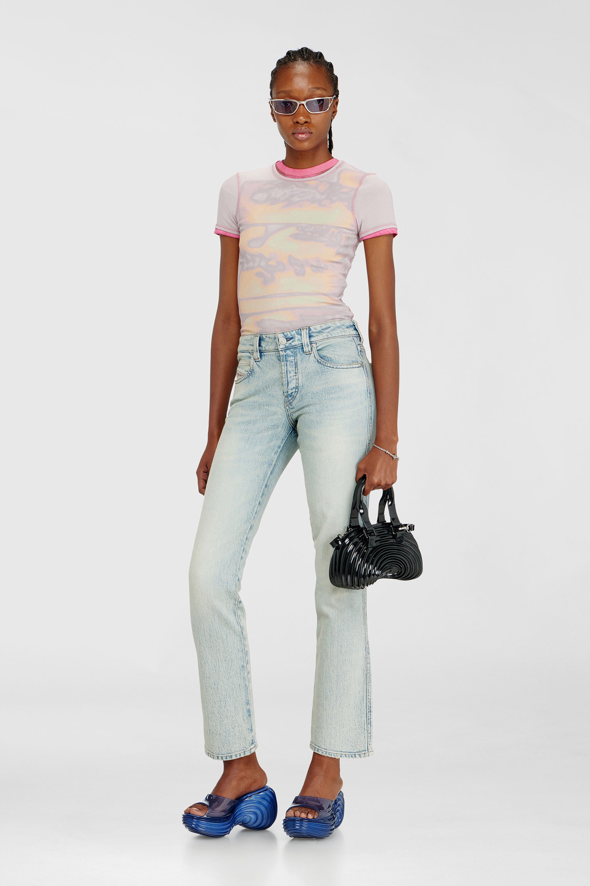 Diesel - MELISSA QUANTUM PLATFORM, Mule platform in Melflex&reg; Donna in Blu - 3