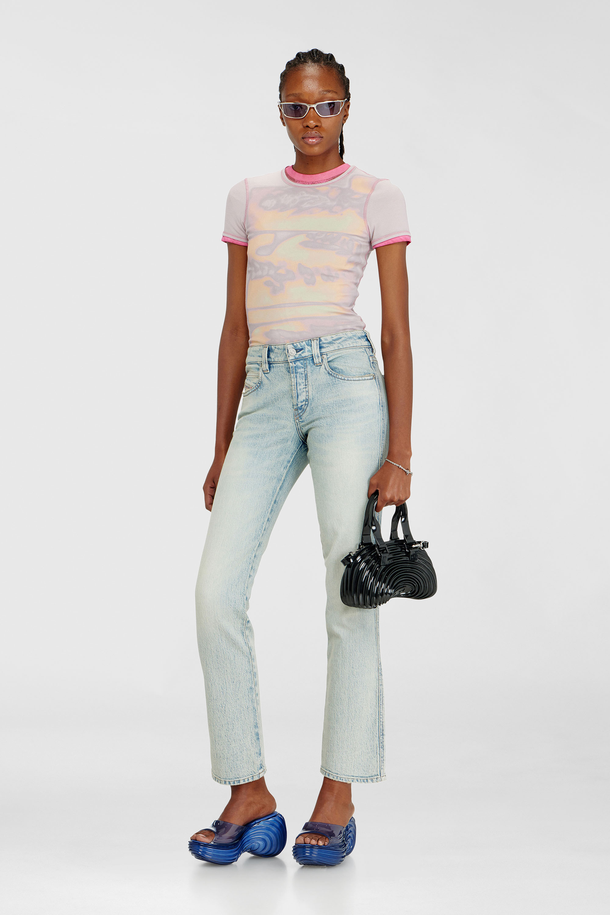 Diesel - MELISSA QUANTUM PLATFORM, Mule platform in Melflex&reg; Donna in Blu - 7