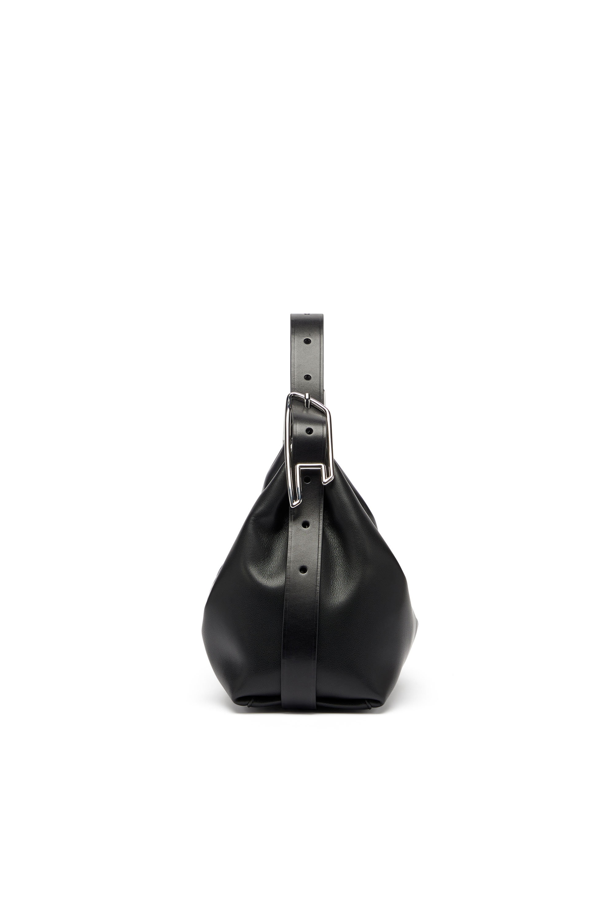 Diesel - D-LINE SHOULDER, Woman's D-Line-Leather shoulder bag in Black - 5