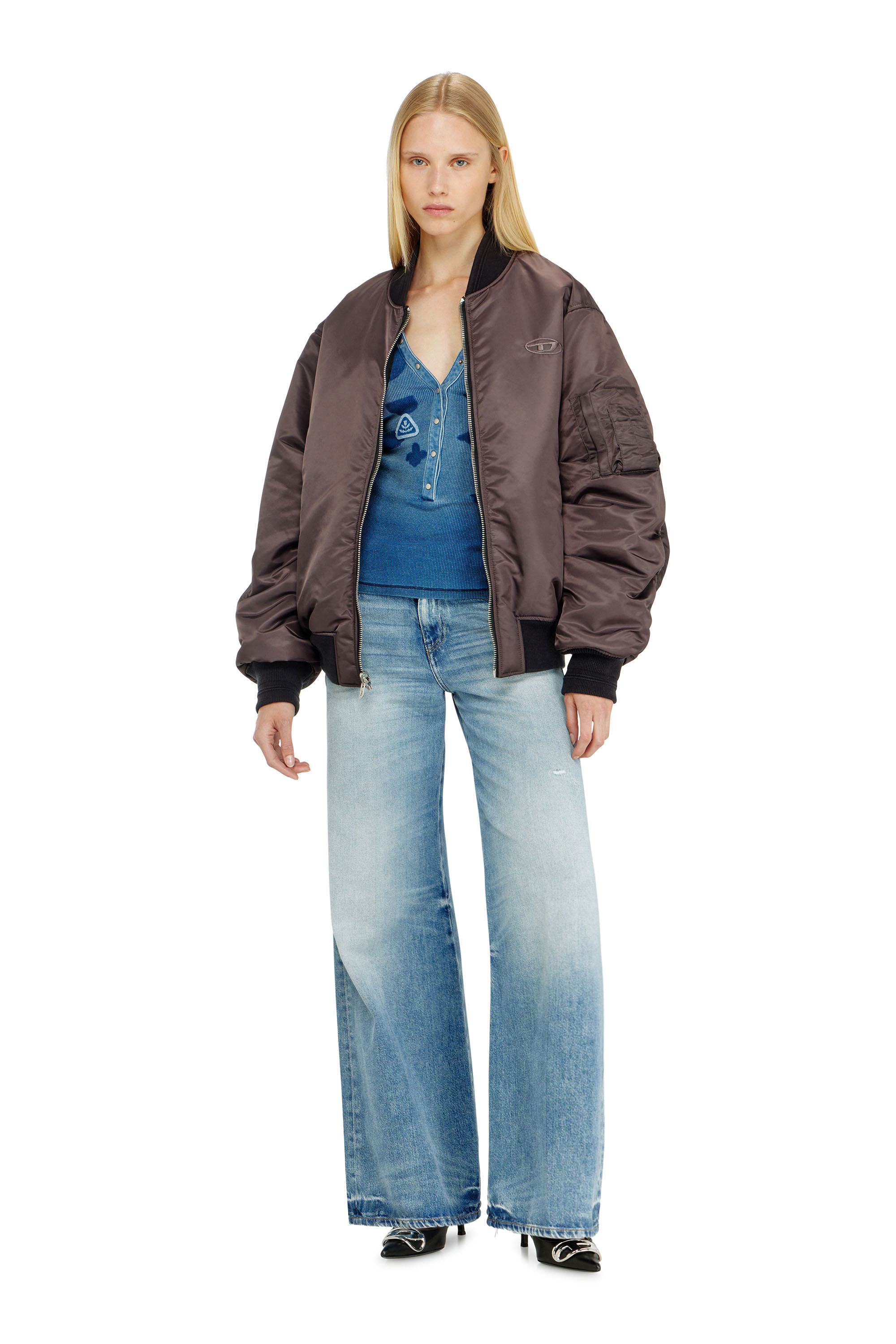 Diesel - Flare Jeans 1978 D-Akemi 09M07 Donna, Blu Chiaro - Image 1