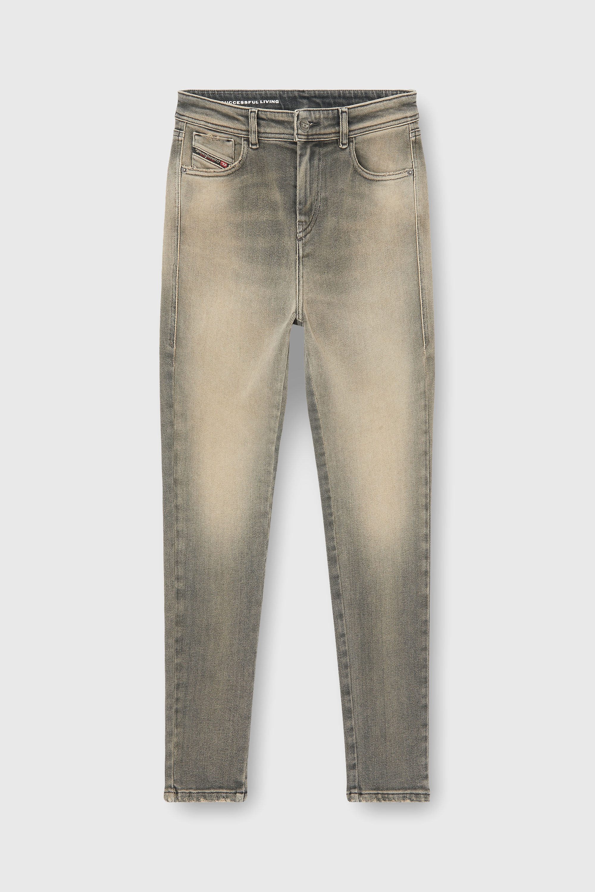 Diesel - Skinny Jeans 2017 Slandy 09P32 Donna, Grigio - Image 2