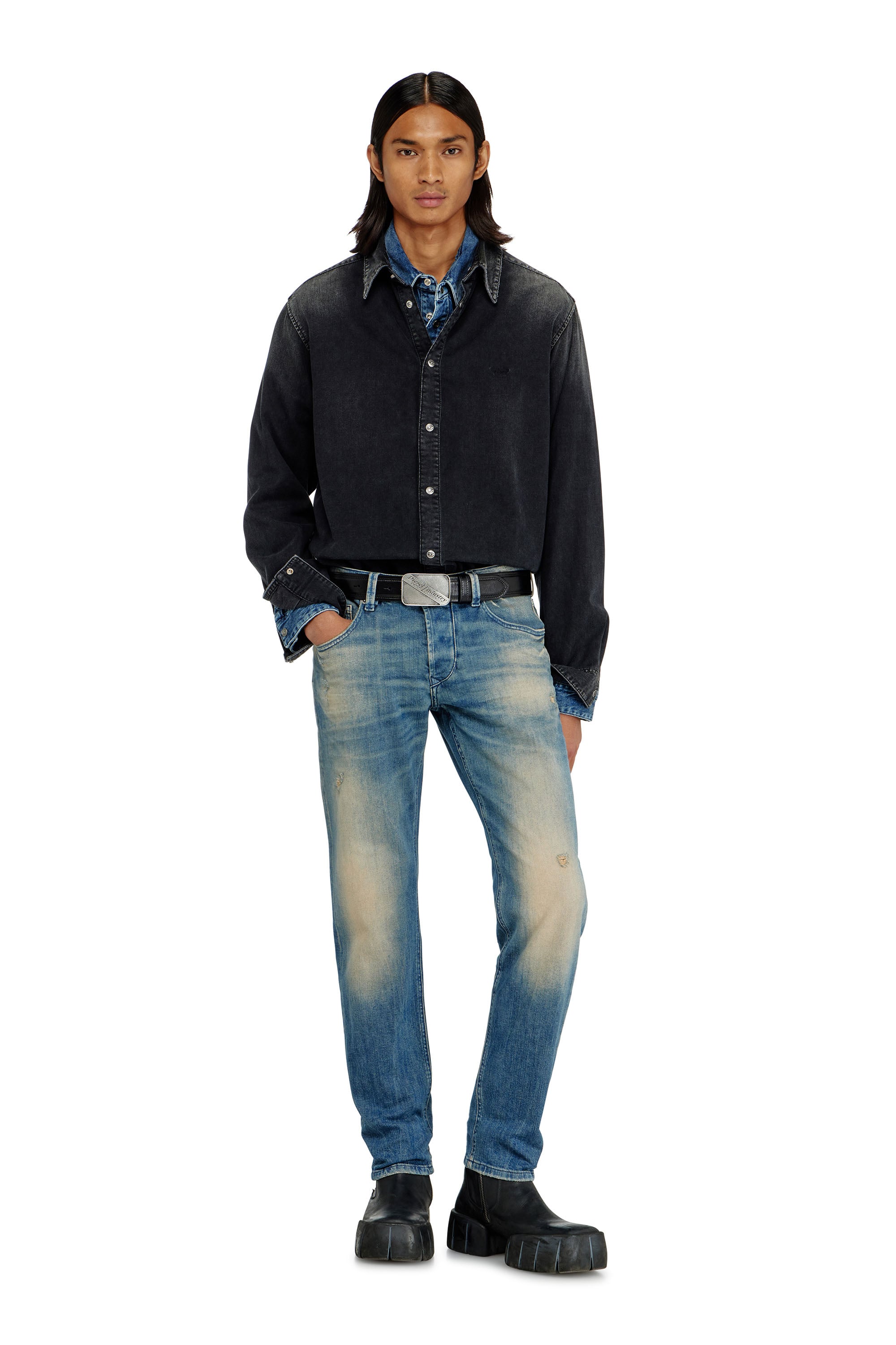 Diesel - Regular 2030 D-Krooley Joggjeans&reg; 068XU Uomo, Blu Scuro - Image 3