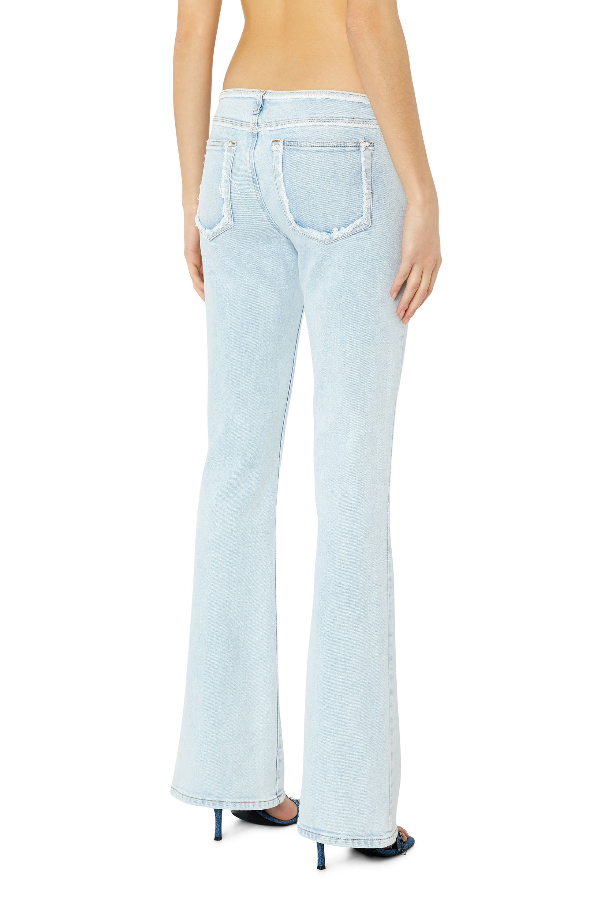 Diesel - 1969 D-Ebbey 09F68 Bootcut and Flare Jeans, Blu Chiaro - Image 3