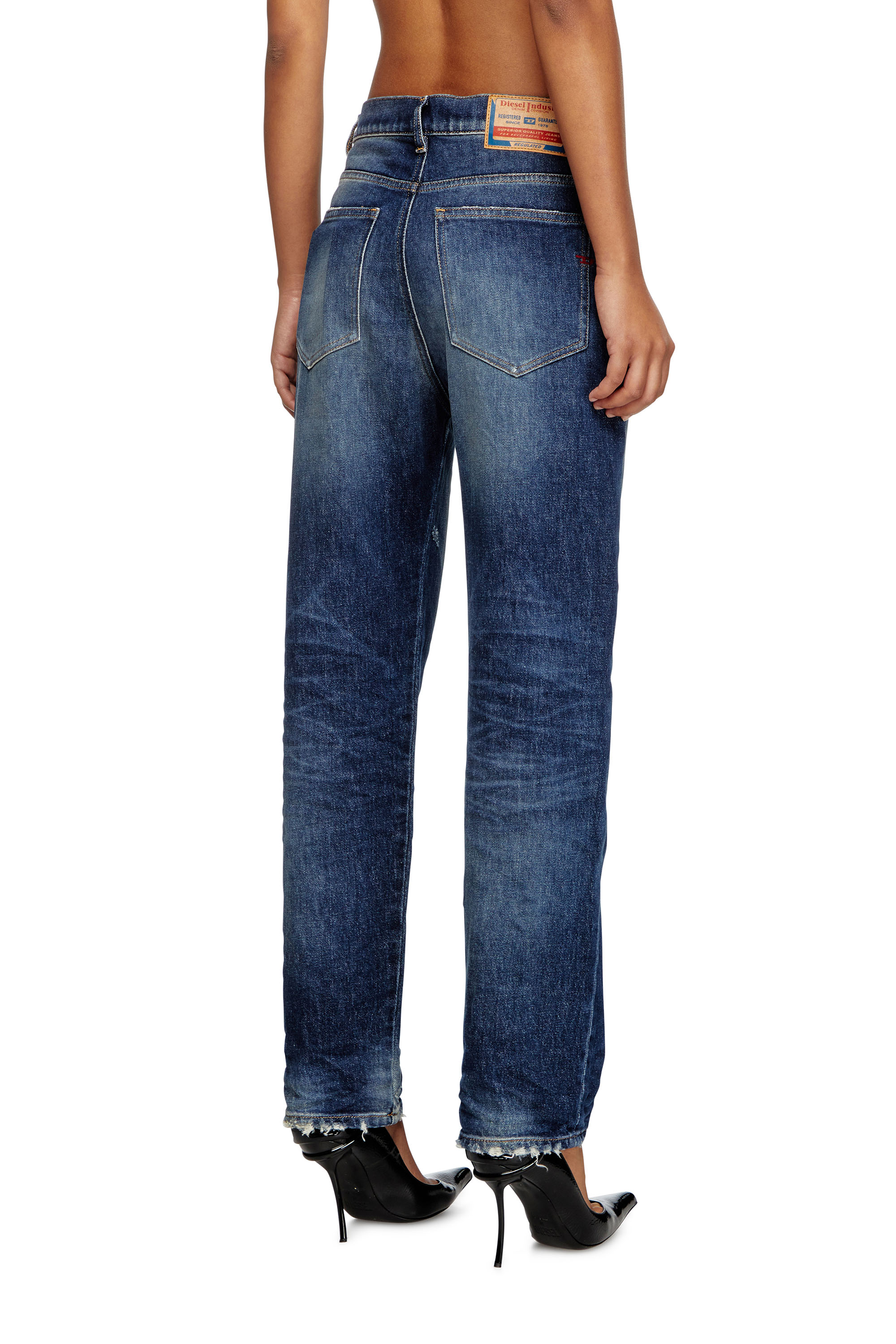 Diesel - Regular Jeans 2016 D-Air 09J56 Donna, Blu Scuro - Image 4