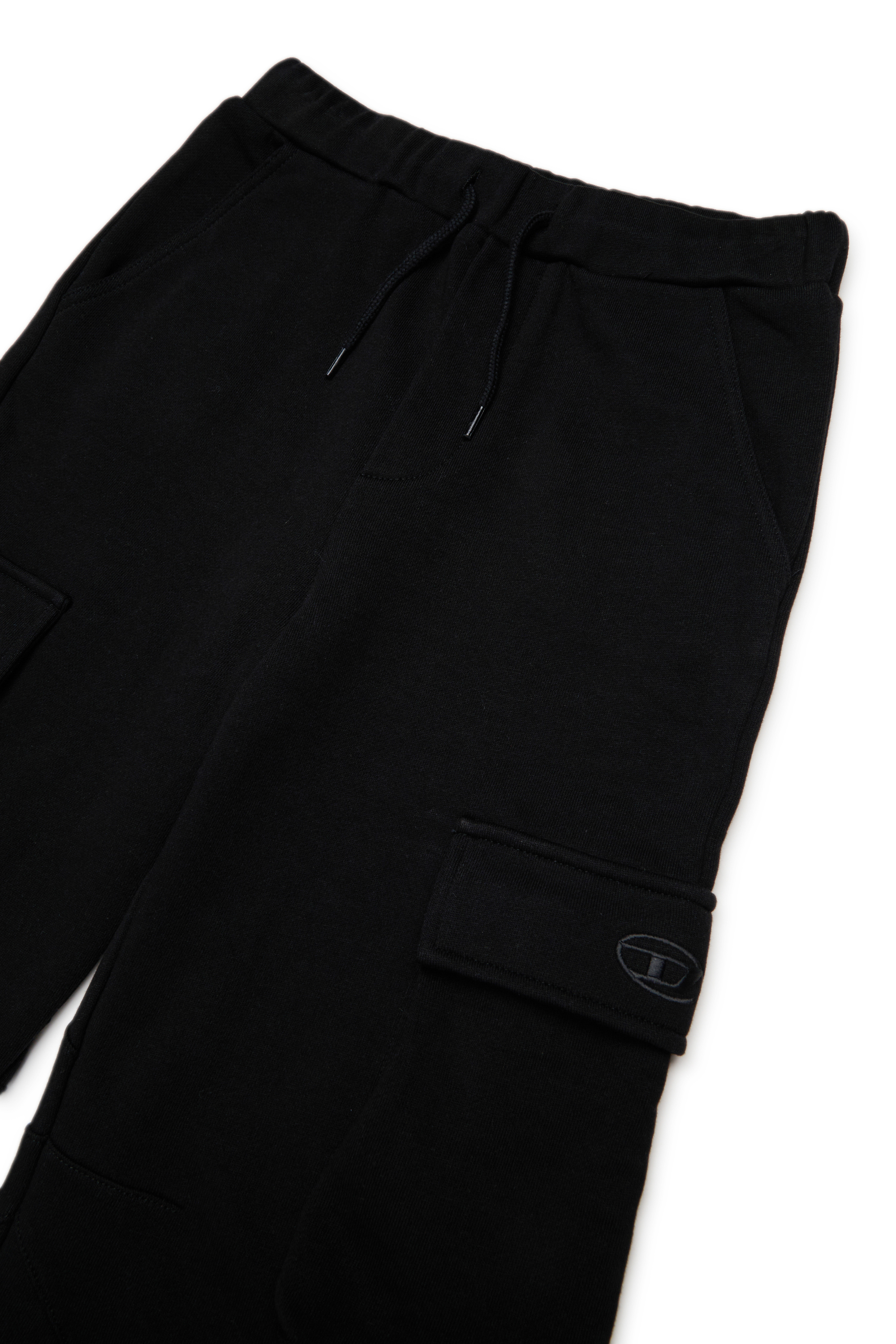 Diesel - PASDIR, Pantaloni in cotone con tasche cargo. Donna in Nero - 3
