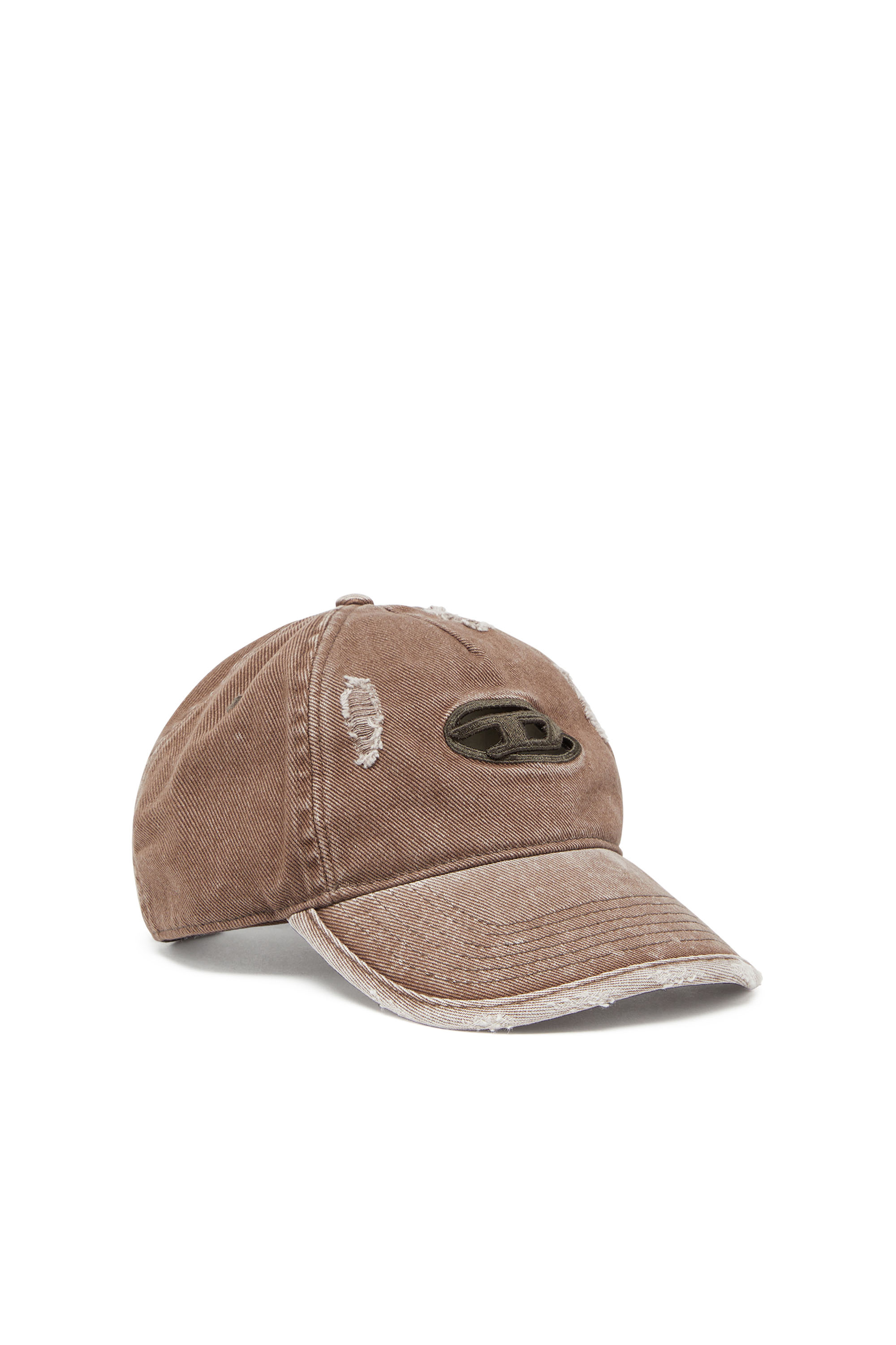 Diesel - C-BALL-UTLT, Cappello da baseball con Oval D Uomo in Marrone - 1