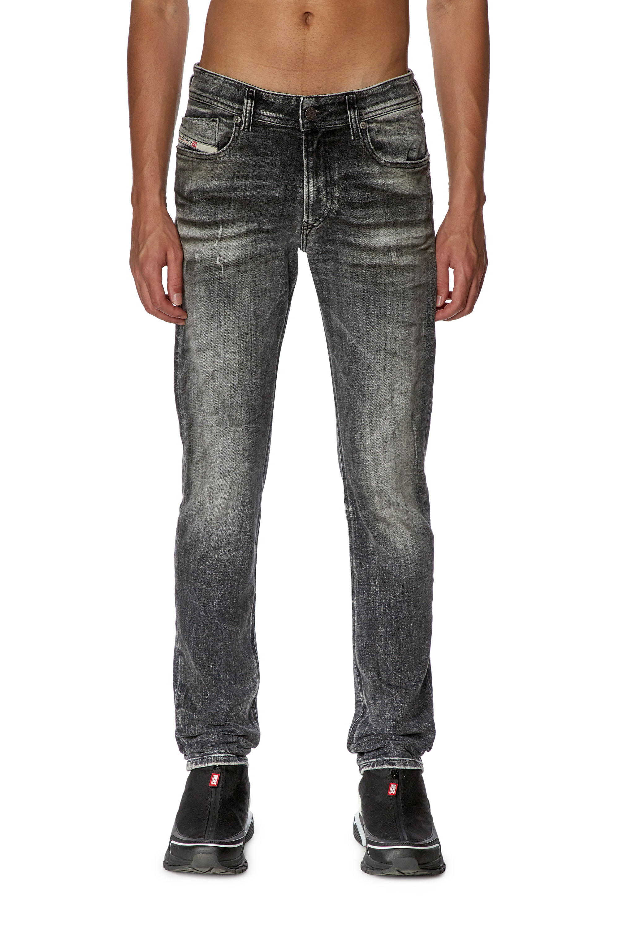 Diesel - Skinny Jeans 1979 Sleenker 09G86, Nero/Grigio scuro - Image 2