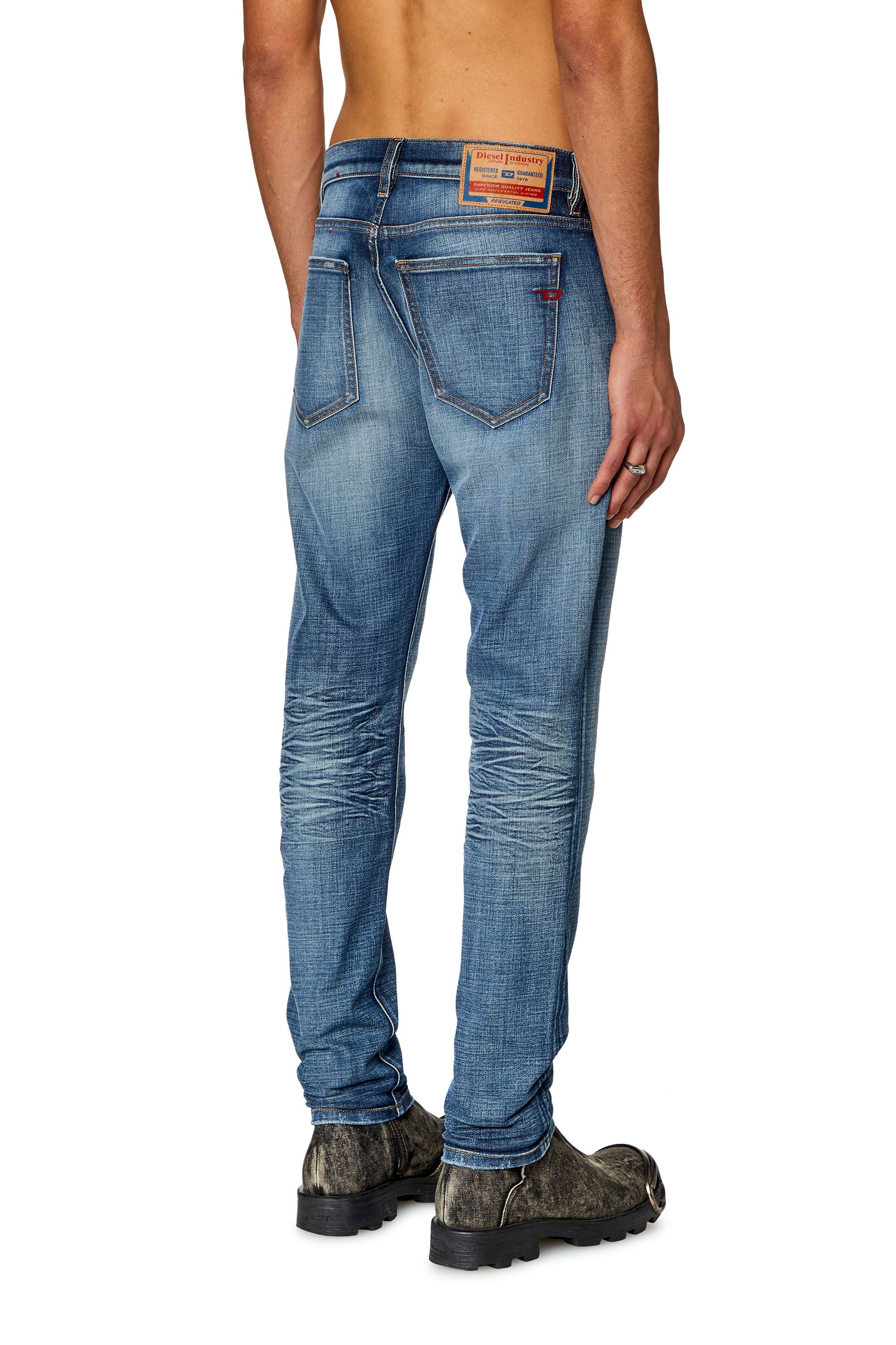 Diesel - Slim Jeans 2019 D-Strukt 0DQAE, Blu medio - Image 3