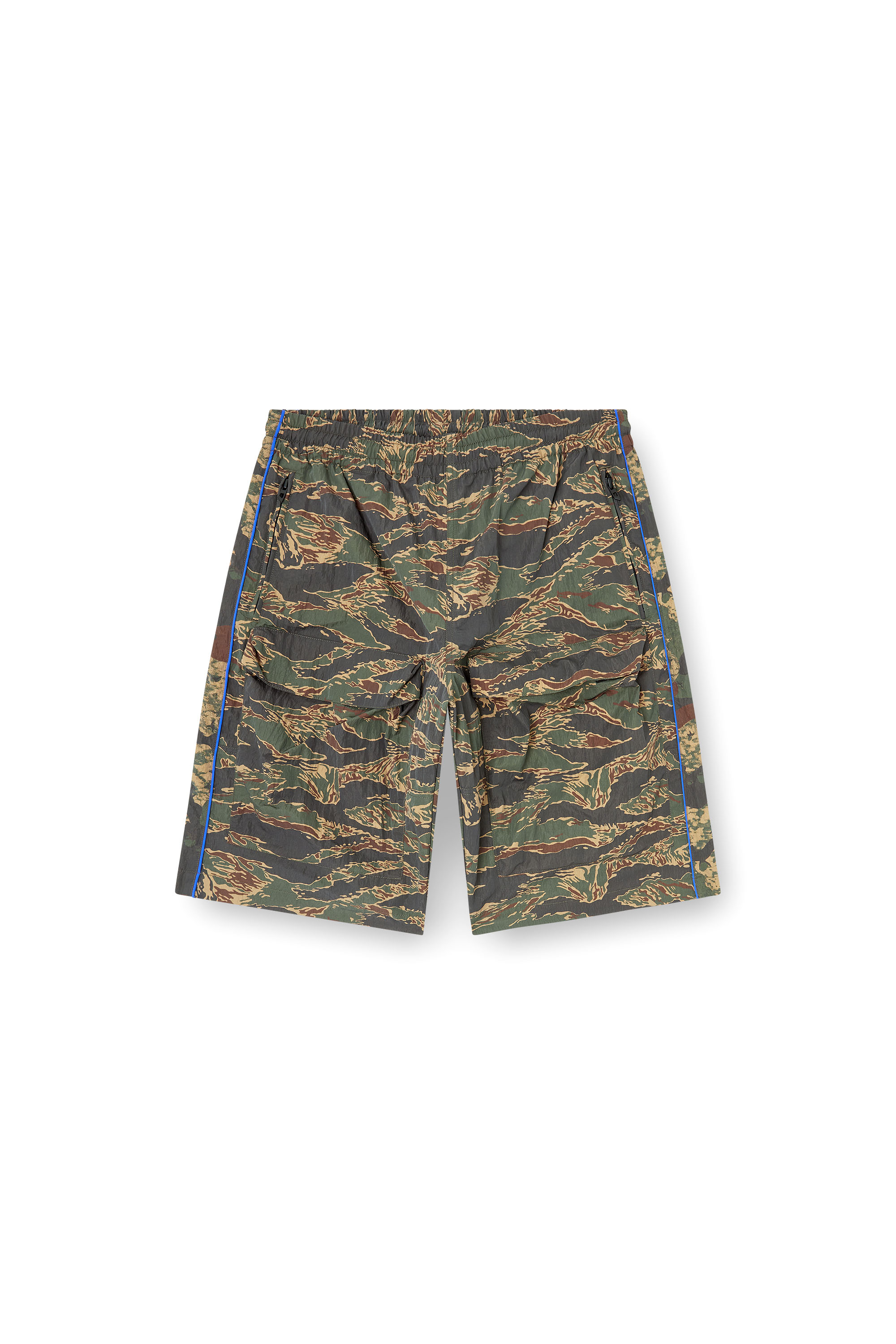 Diesel - P-RAMOS-SHORT-EPBW, Short cargo con stampe camouflage Uomo in Verde - 3
