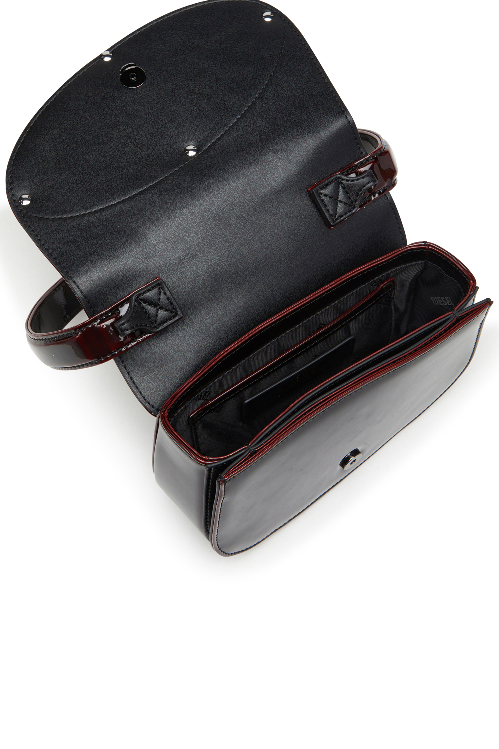 Diesel - 1DR, 1DR-Borsa iconica 1DR in PU effetto liquid Donna in Rosso - 4