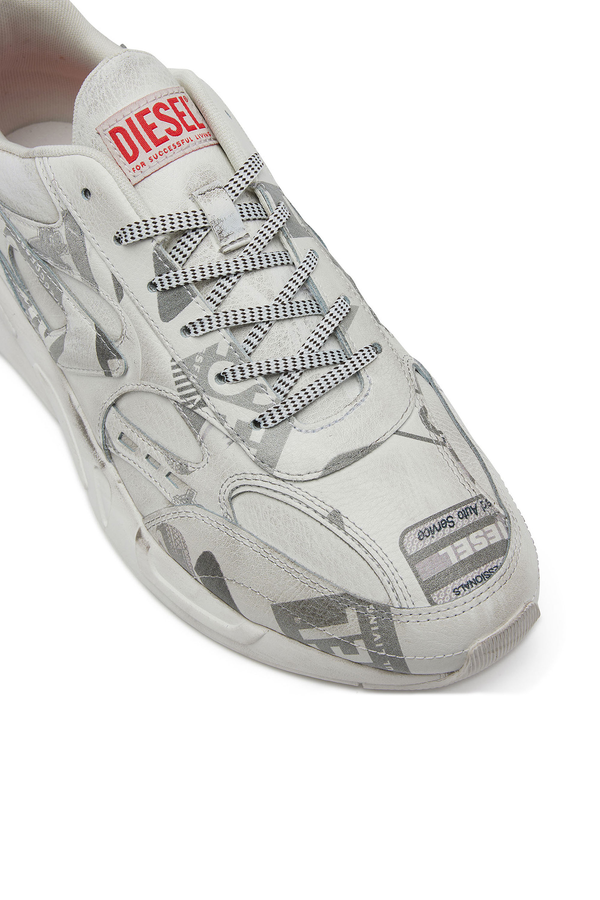 Diesel - S-SERENDIPITY SPORT, Uomo S-Serendipity-Sneaker in pelle con strato grafico in Bianco - Image 6
