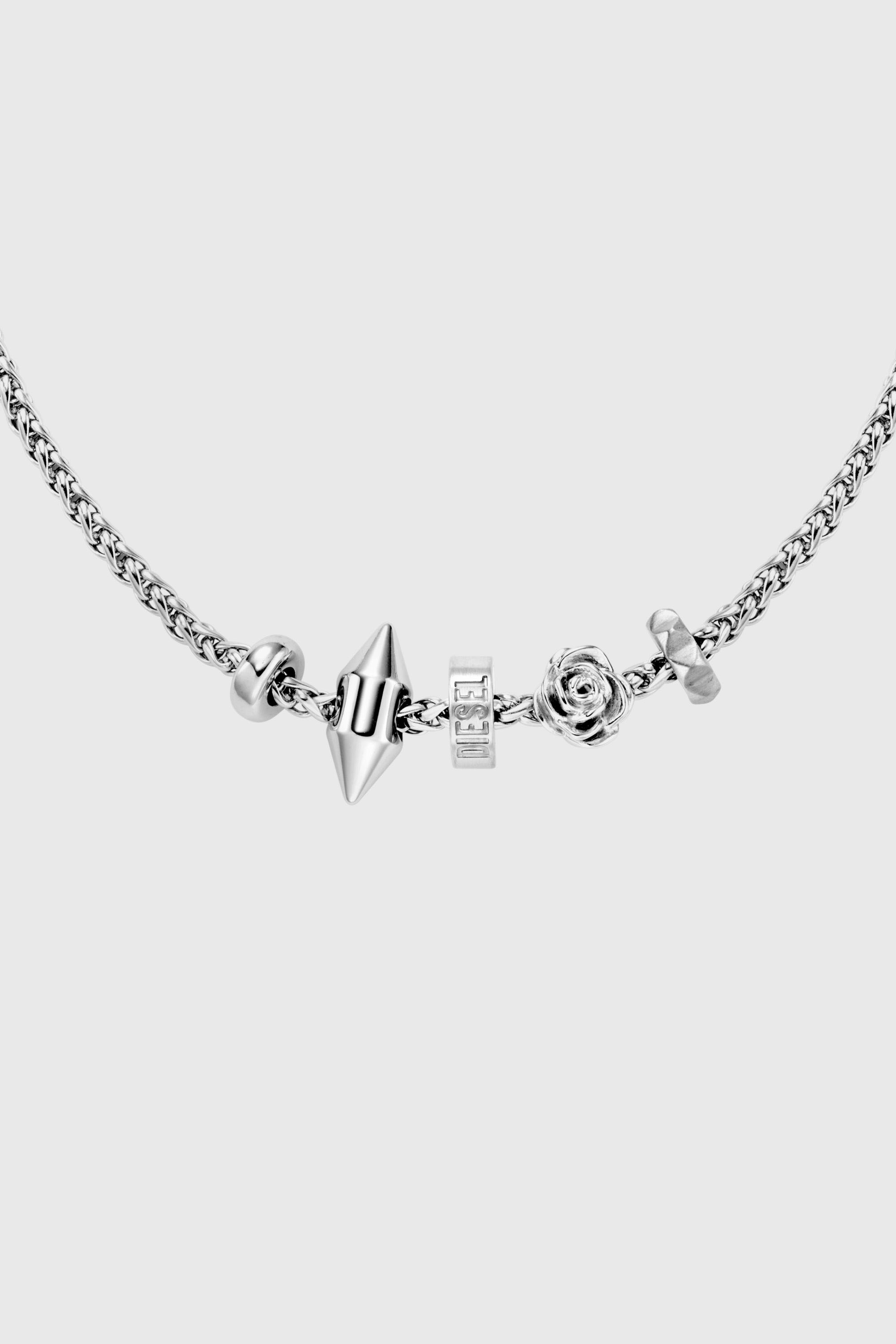 Diesel - DX1623040 JEWELLERY, Collana con ciondolo in acciaio Unisex in Argento - 2