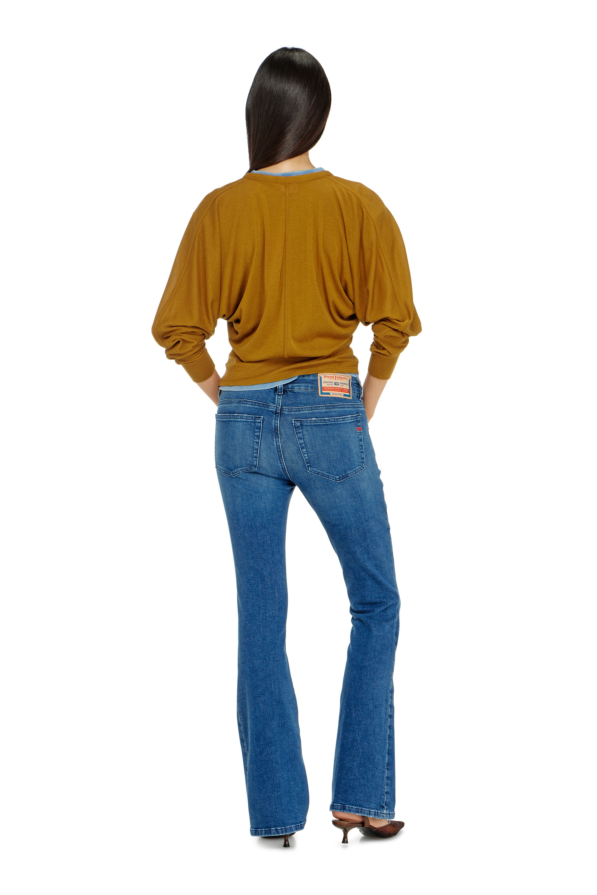 Diesel - Bootcut Jeans 1969 D-Ebbey 0ADBB Donna, Blu medio - Image 3