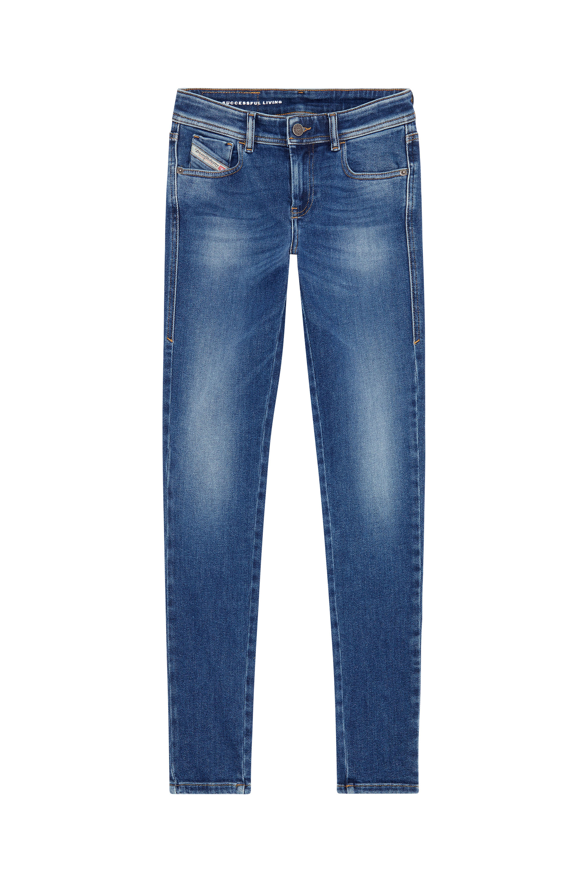Diesel - Super skinny Jeans 2017 Slandy 09F86, Blu medio - Image 5