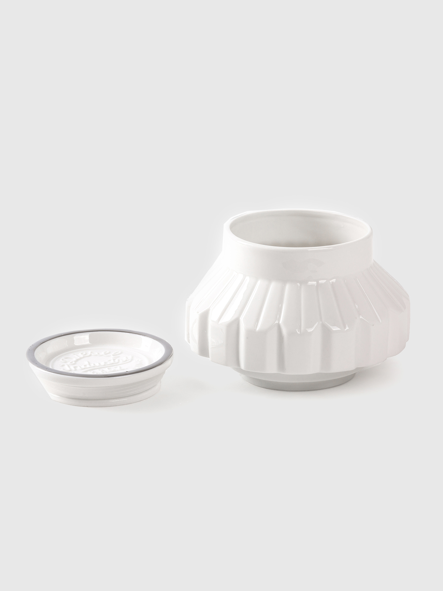 Diesel - 10905 SIL MACHINE, Unisex's Medium porcelain jar in White - 1