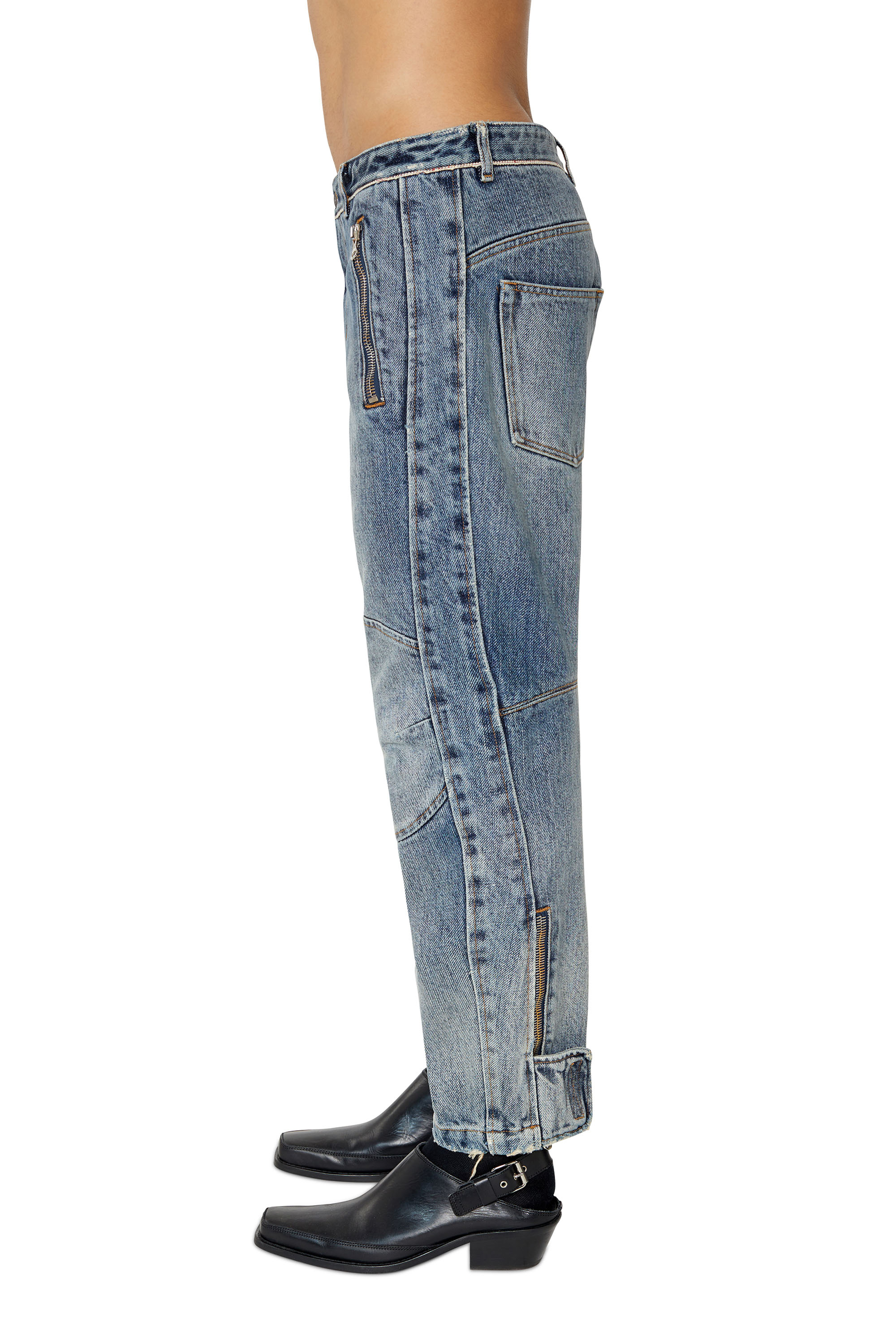 Diesel - D-Generate 0IHAS Straight Jeans, Blu medio - Image 4