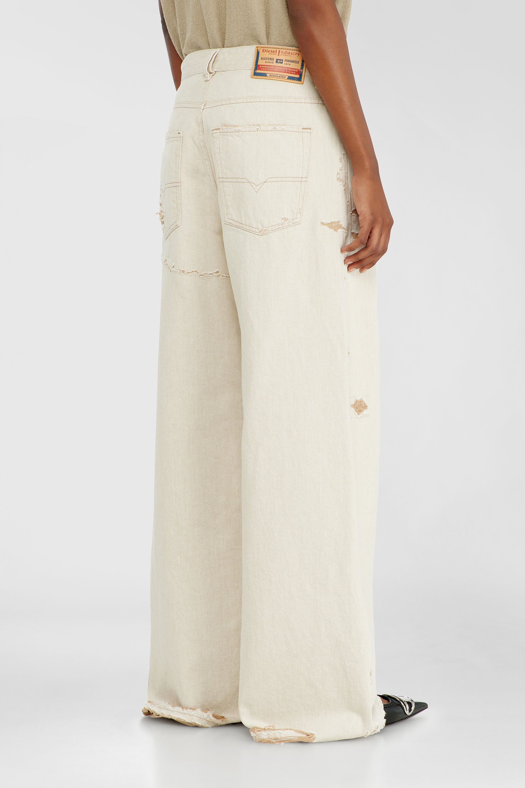 Diesel - Relaxed Jeans 1996 D-Sire 09P89 Donna, Beige - Image 5