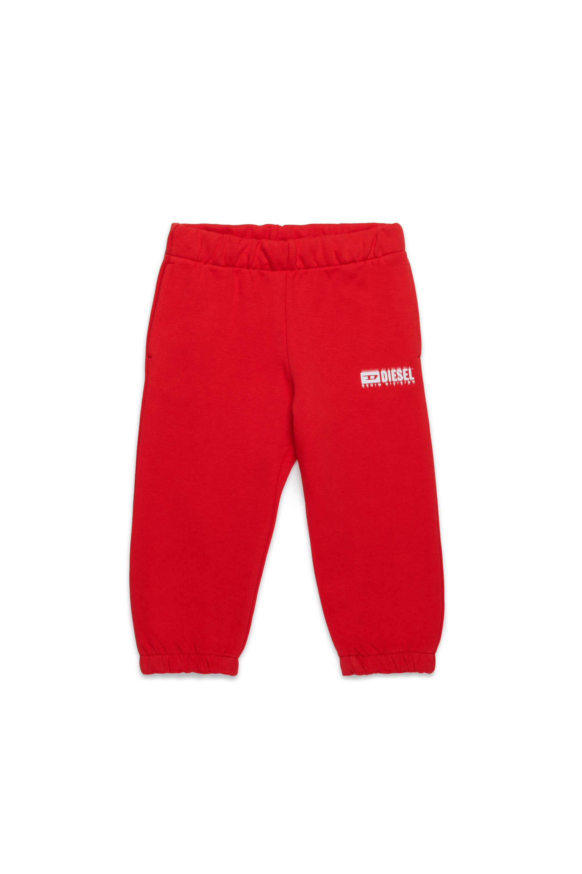 Diesel - PBASEB, Pantaloni tuta con logo sbavato Unisex in Rosso - 1