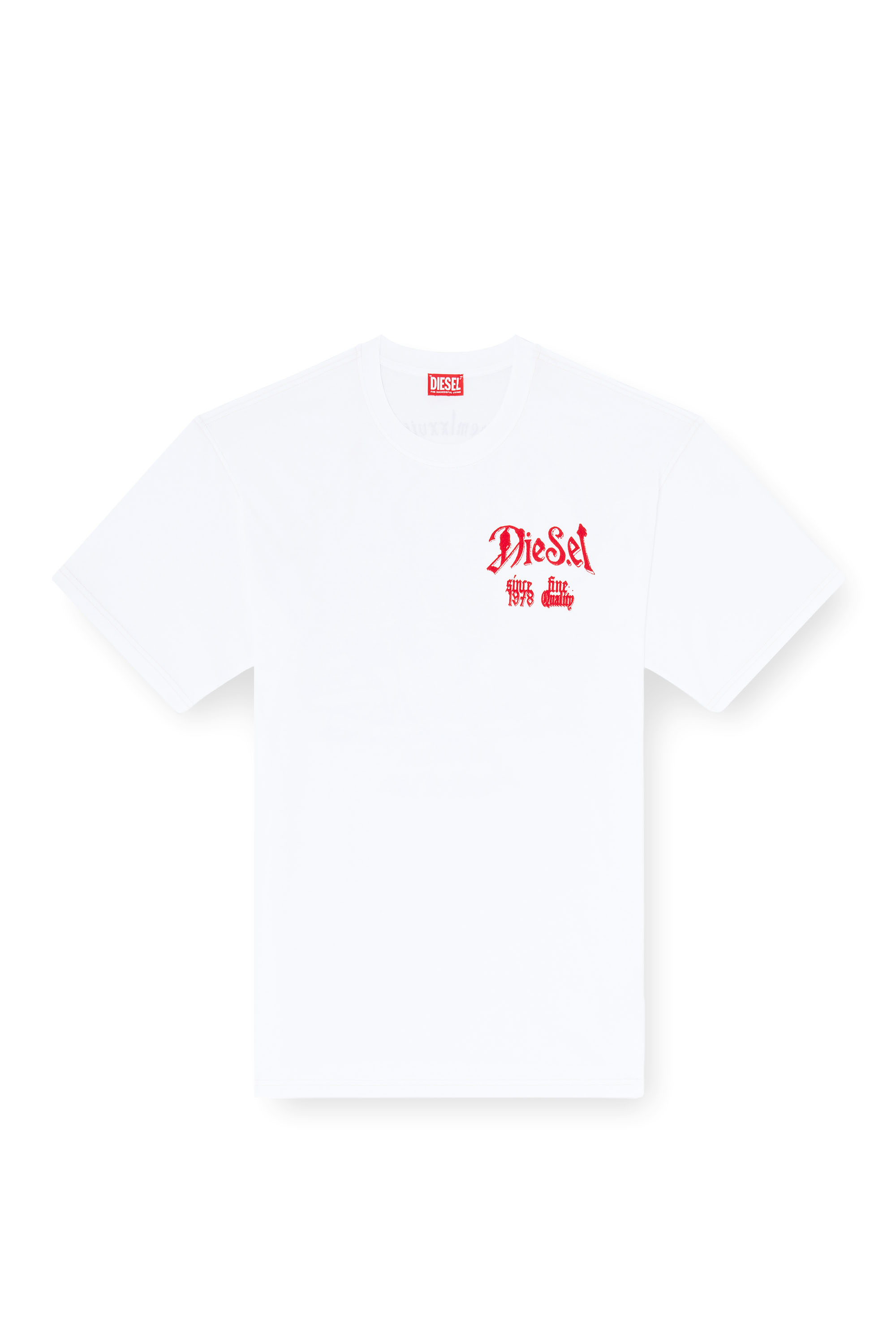 Diesel - T-BOXT-AA2, T-shirt in cotone con grafica in flock Uomo in ToBeDefined - 3