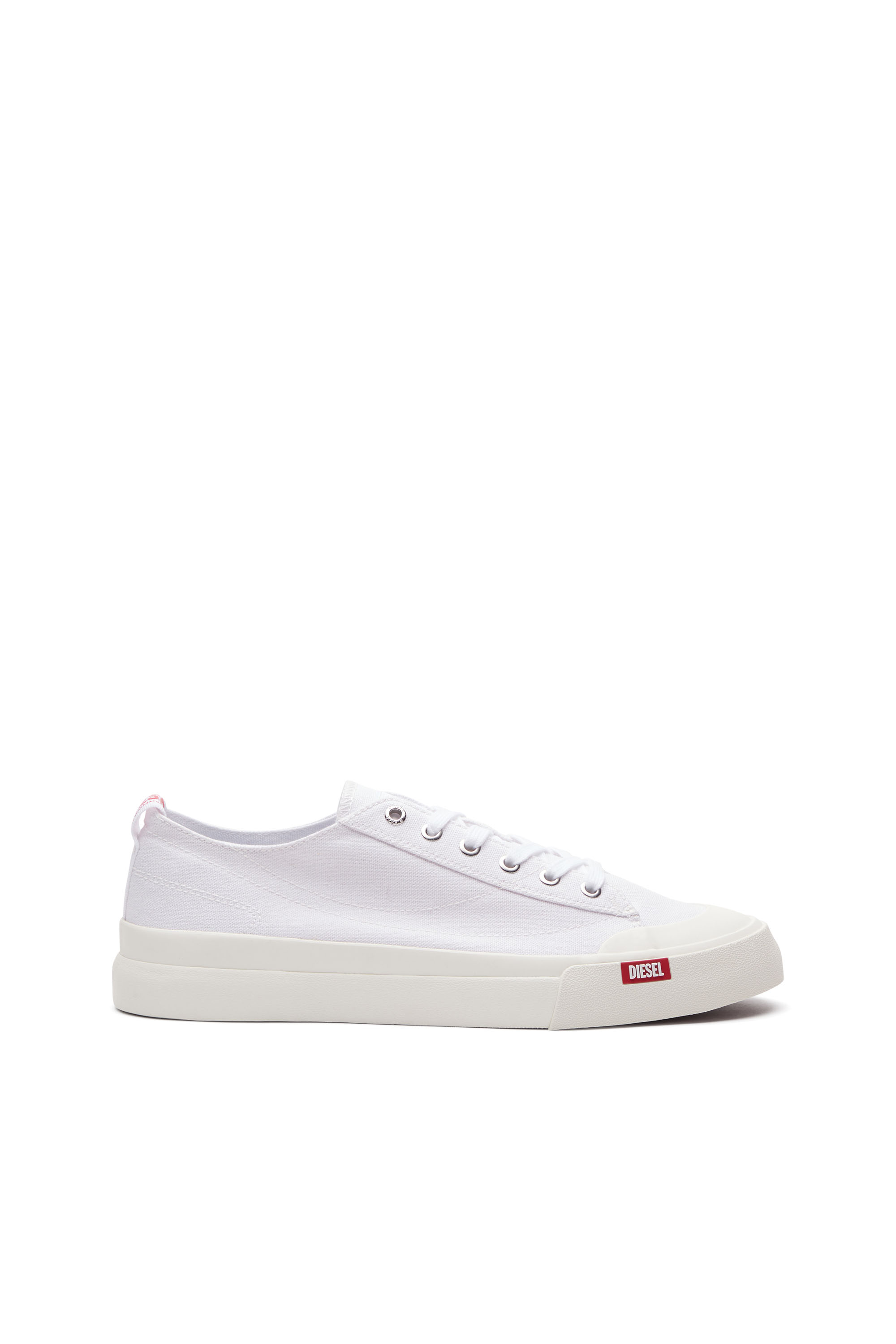 Diesel - S-ATHOS LOW W, S-Athos Low-Sneaker in canvas Donna in Bianco - 1