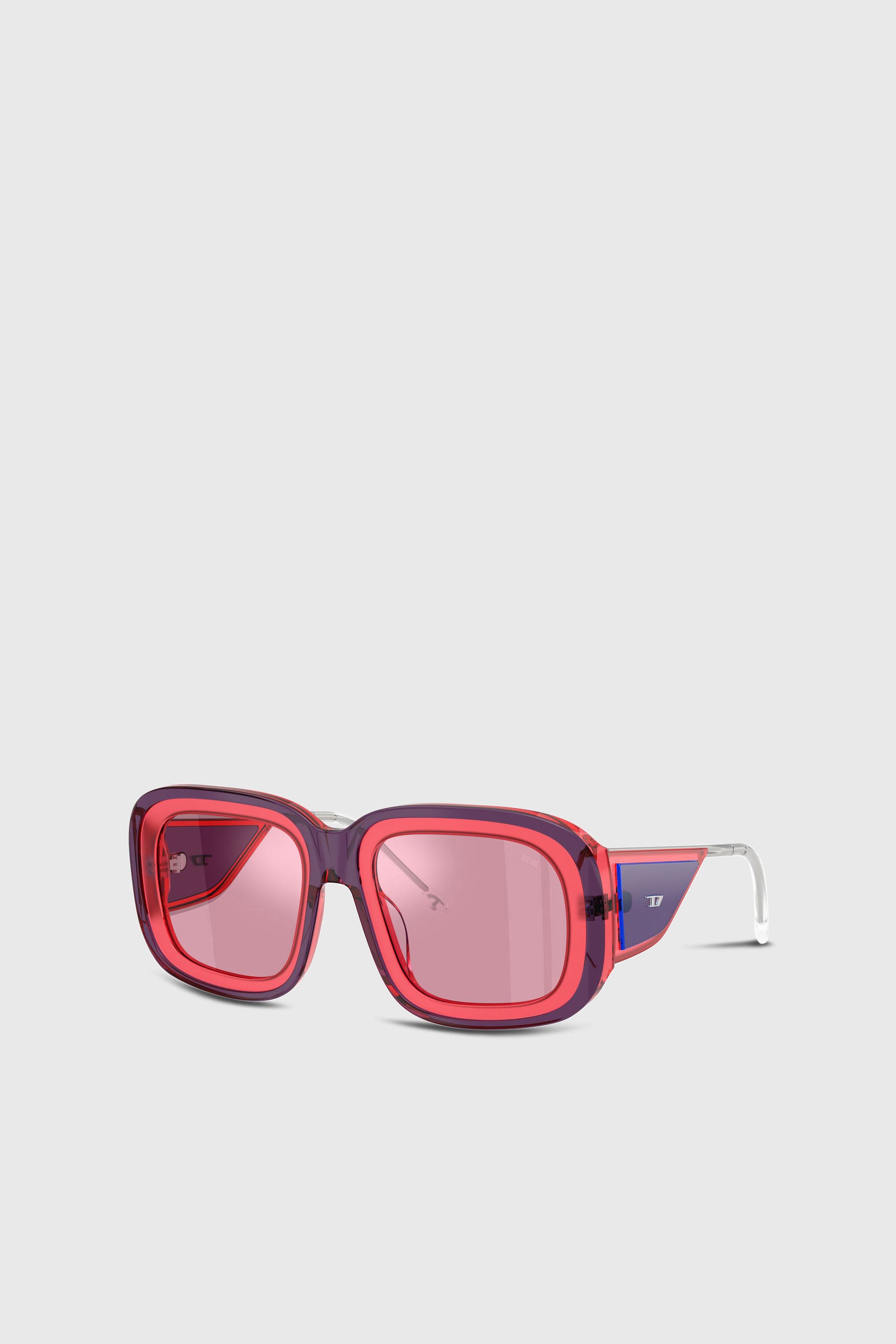 Diesel - 0DL2015U, Occhiali da sole quadrati Unisex in Rosa - 2