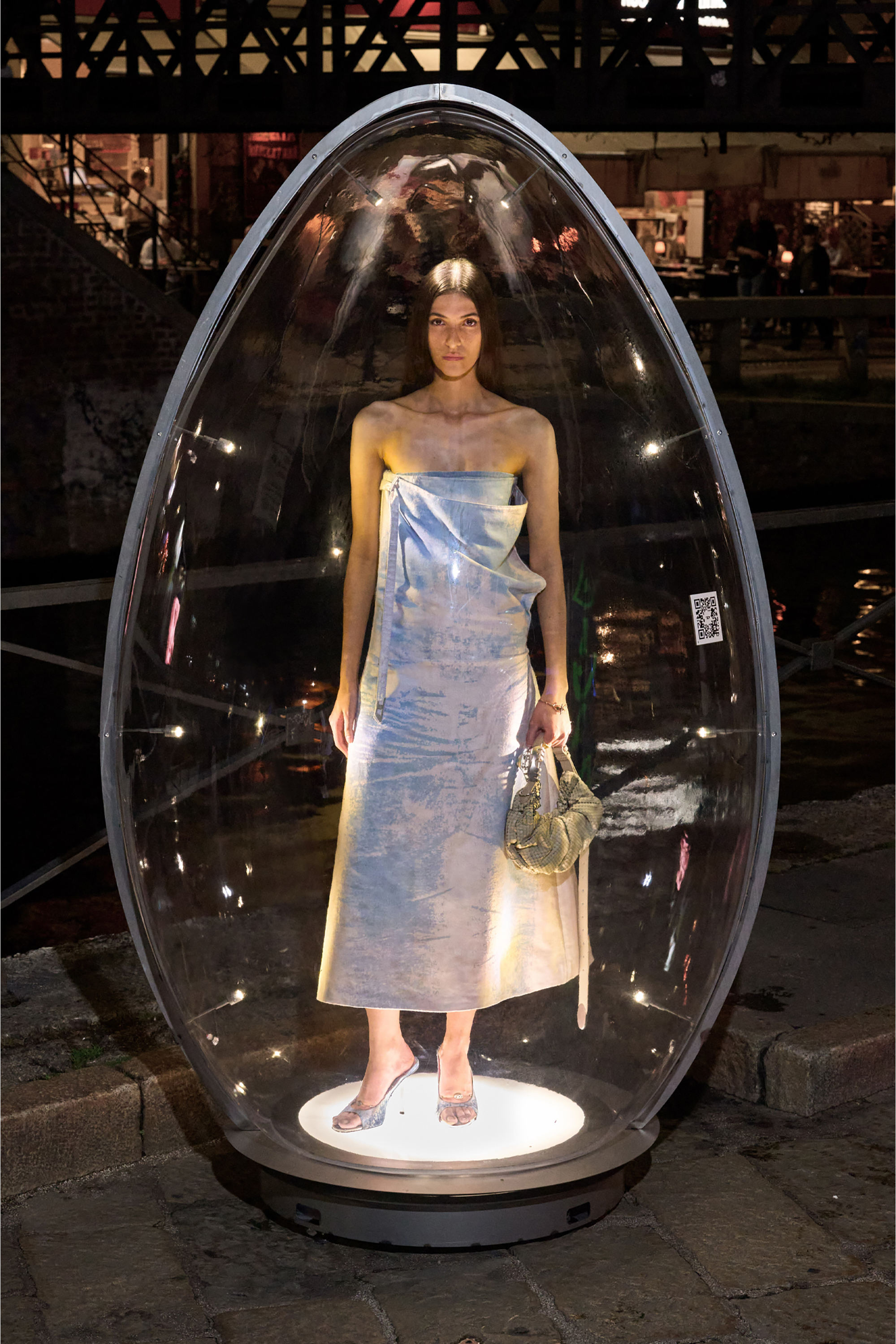 Diesel - D-DIAM'S-SA-40, D-Diam's-Mule in denim con Oval D galleggiante Donna in Blu - 2