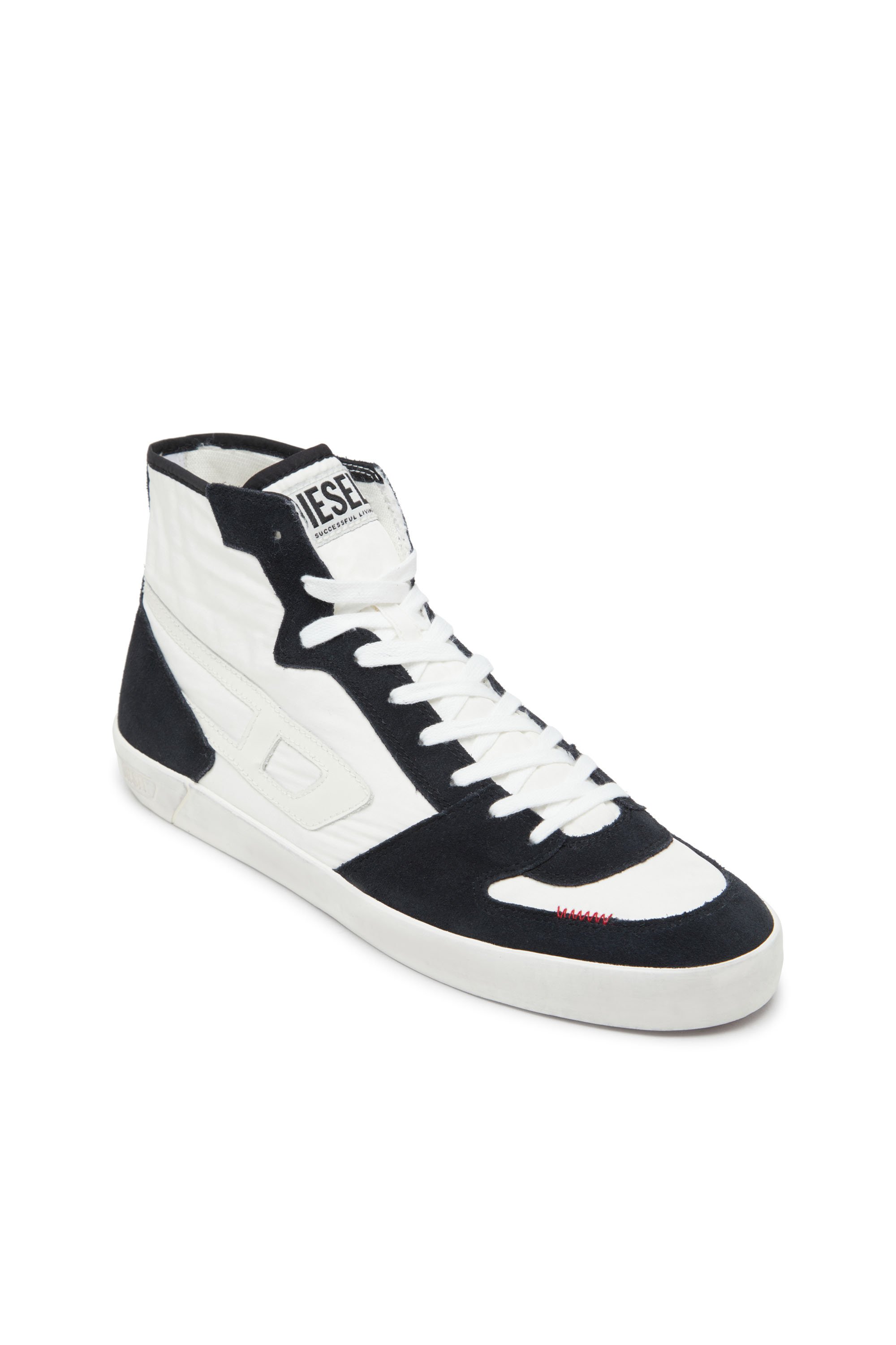 Diesel - S-LEROJI D-1 MID, Sneaker high-top in ripstop imbottito e suede Uomo in Multicolor - 6