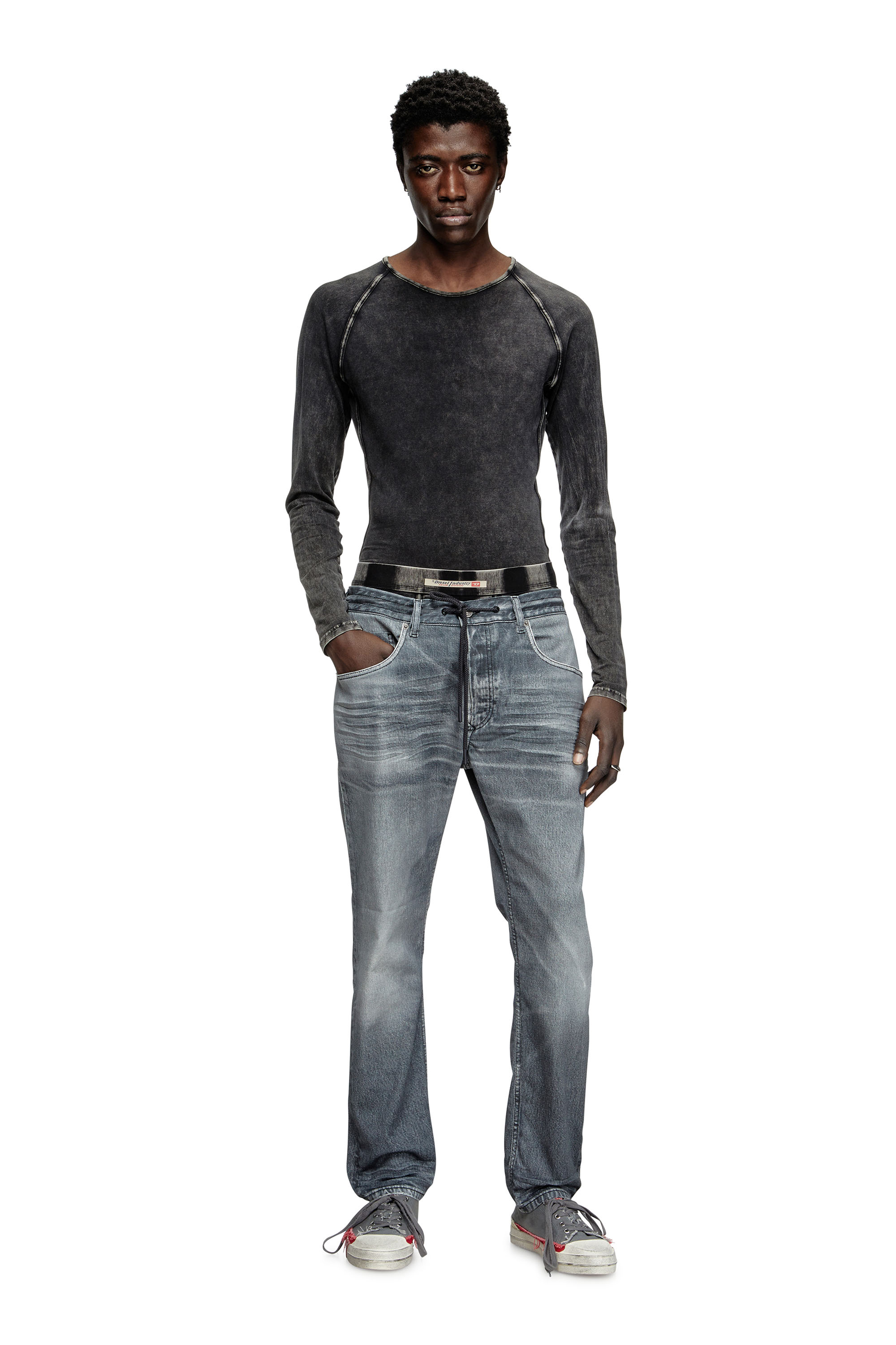 Diesel - Regular 2030 D-Krooley Joggjeans® 068PC Uomo, Blu Chiaro - Image 2