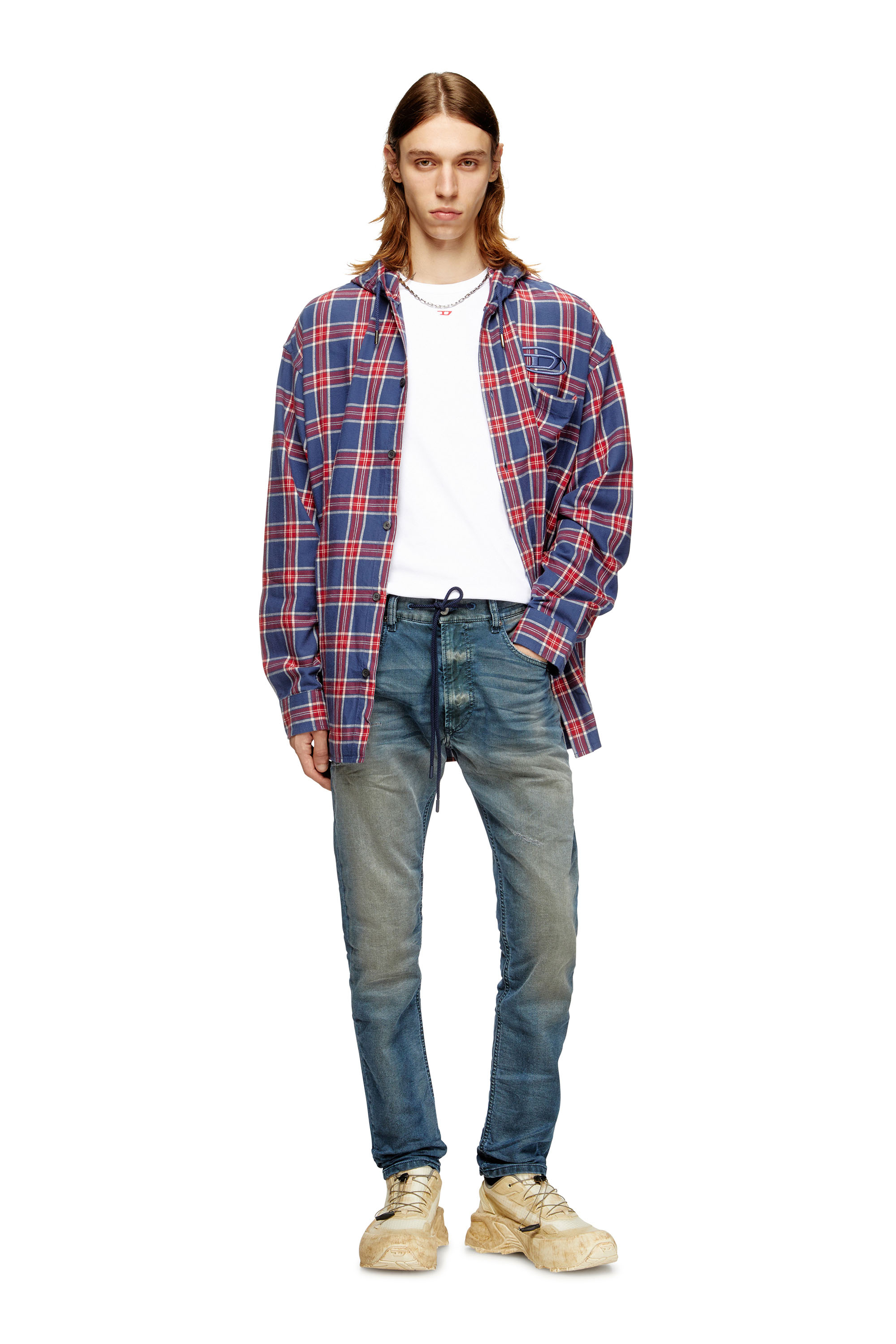 Diesel - Regular 2032 D-Krooley Joggjeans® 068SC Uomo, Blu Scuro - Image 2