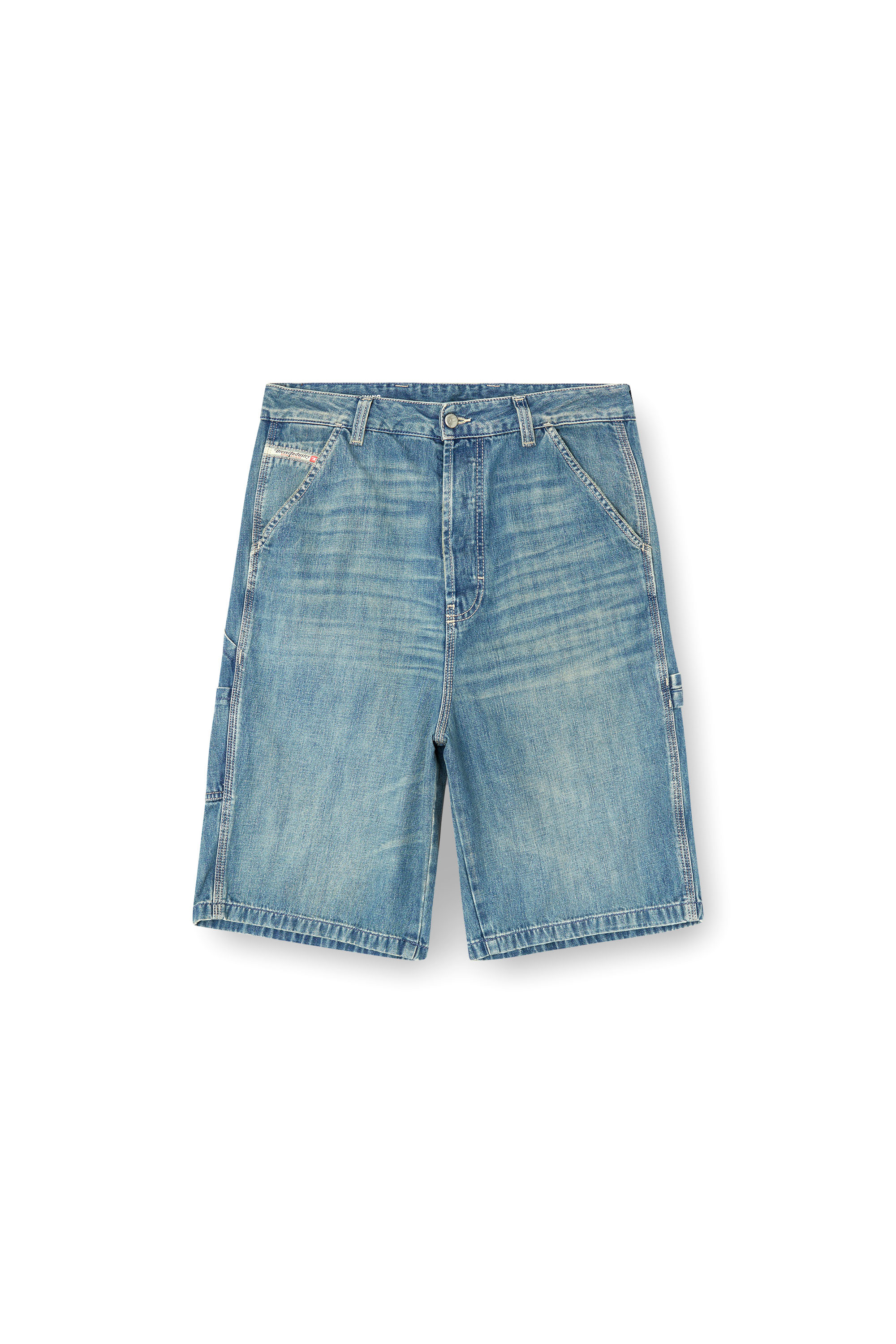 Diesel - D-LIVERY-W-SHORT, Short utility in denim Uomo in Blu - 2