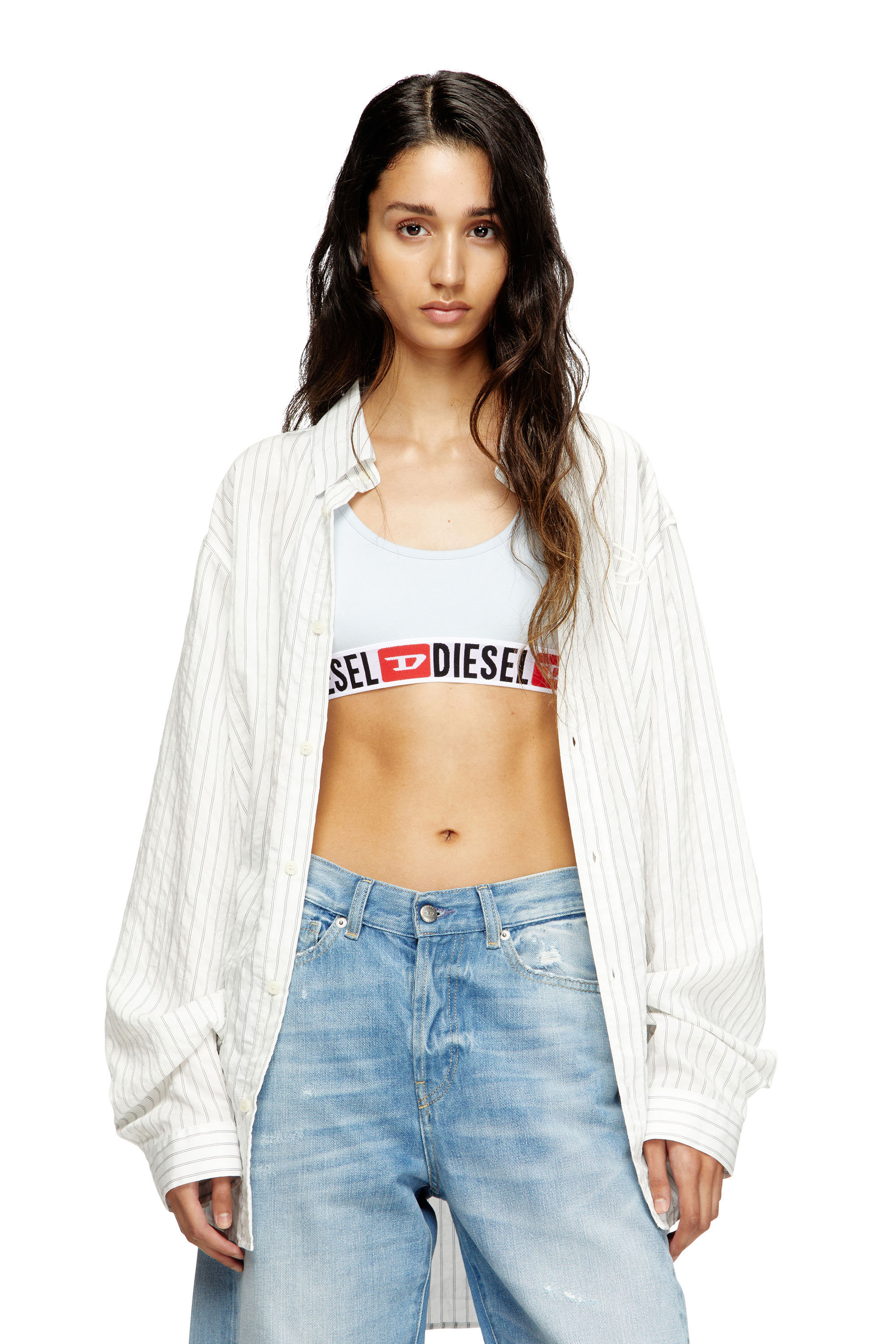 Diesel - UFSB-ORIBA, Bralette con fascia logata Donna in ToBeDefined - 4