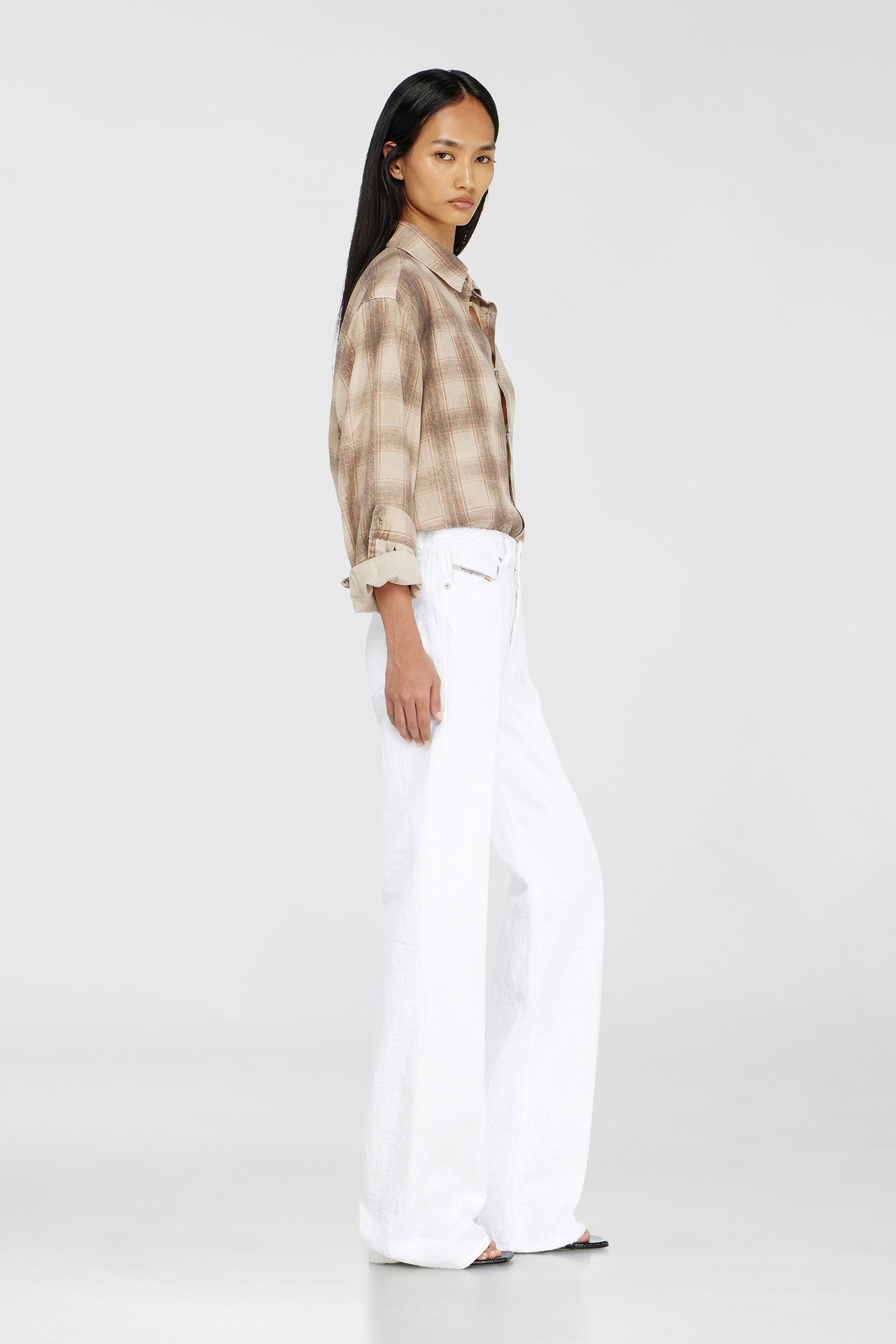 Diesel - Regular Jeans 1971 D-Sent 007EX Donna, Bianco - Image 2