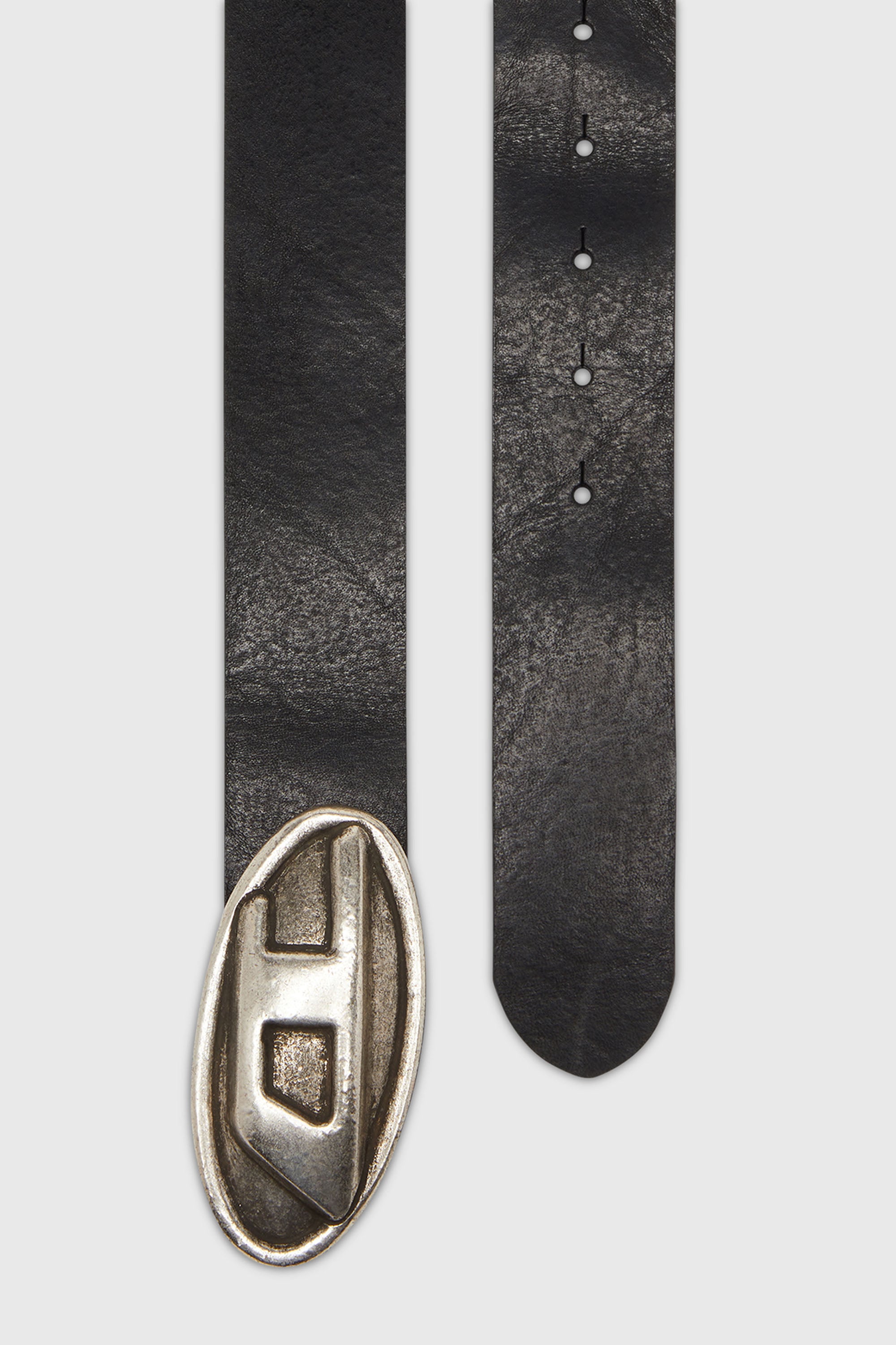 Diesel - B-DOUBLE D, Cintura 4 cm con fibbia Oval  D Uomo in Nero - 2