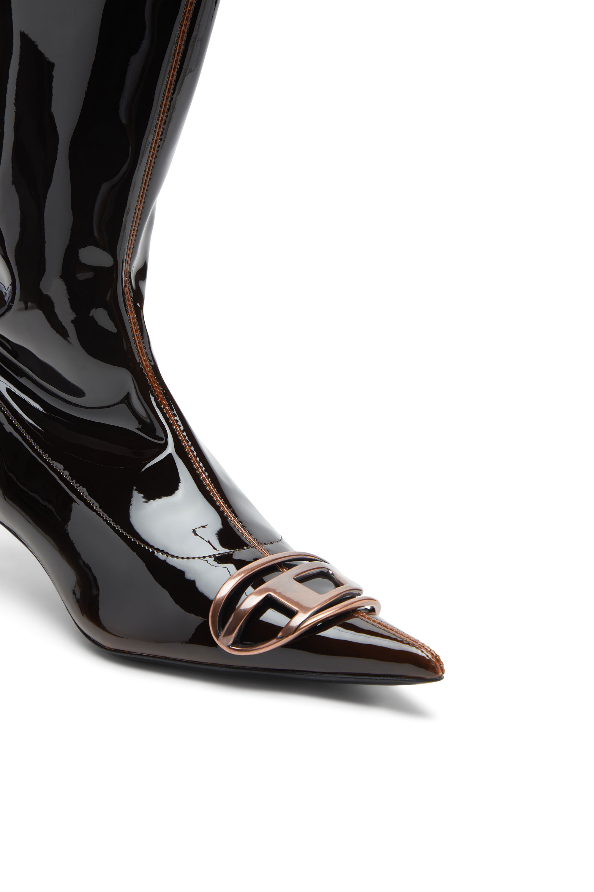 Women's D-Venus-Ankle boots in liquid PU Multicolor Diesel