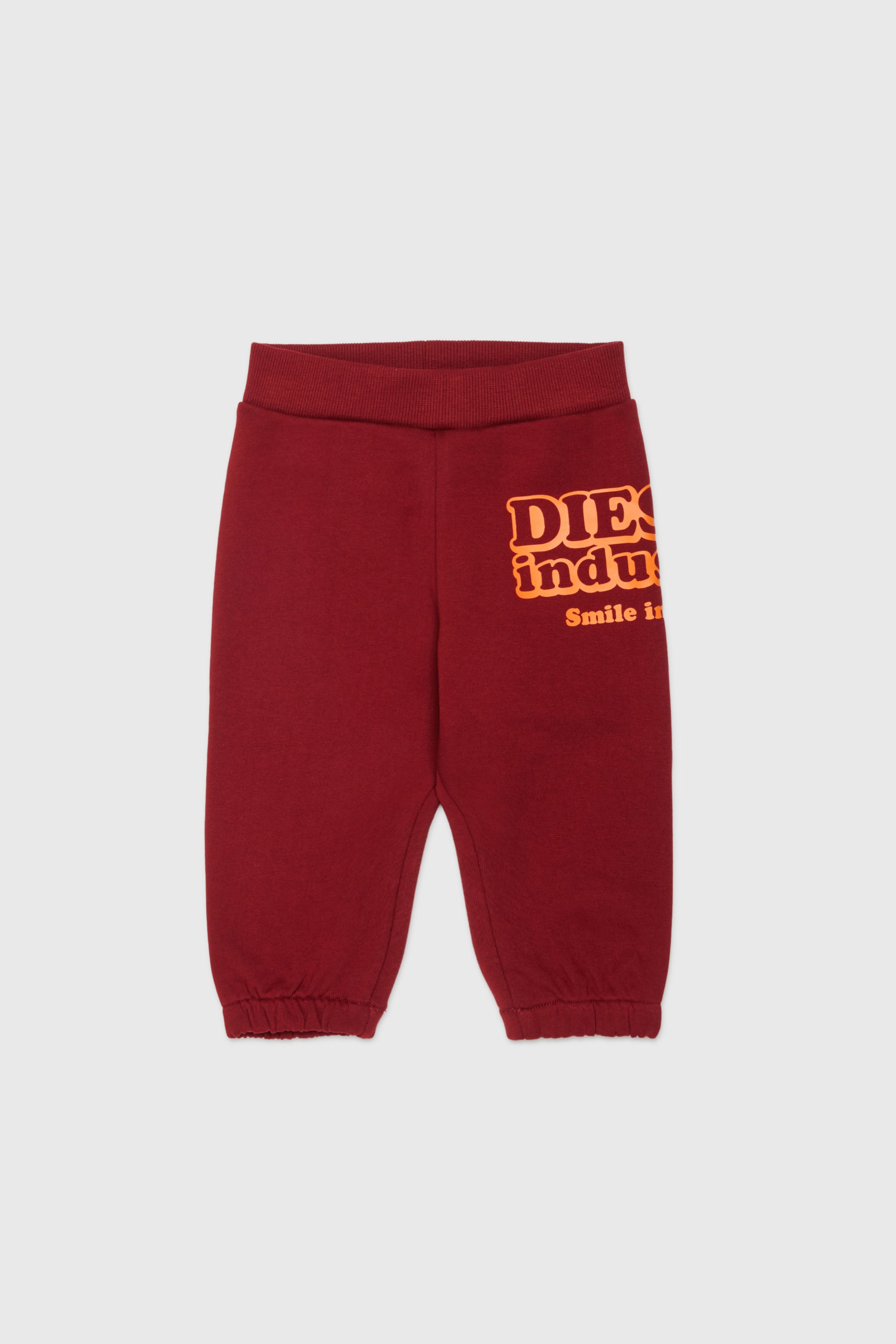 Diesel - PLODIMIB, Pantaloni in cotone con stampa Diesel Industry Uomo in Rosso - 1