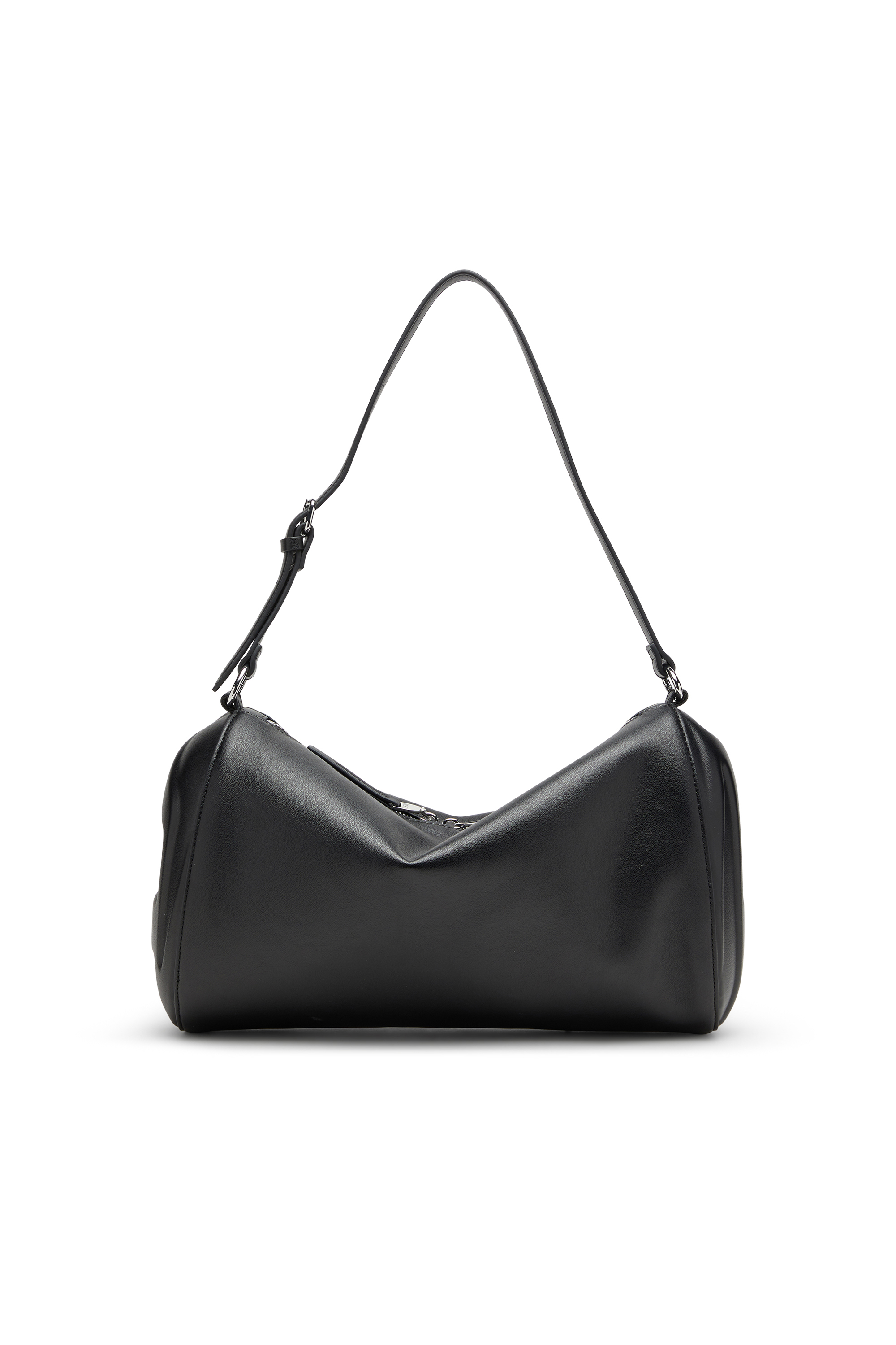 Diesel - LOAD-D SHOULDER BAG X, Load-D-Borsa a spalla con loghi rigidi laterali Unisex in Nero - 1