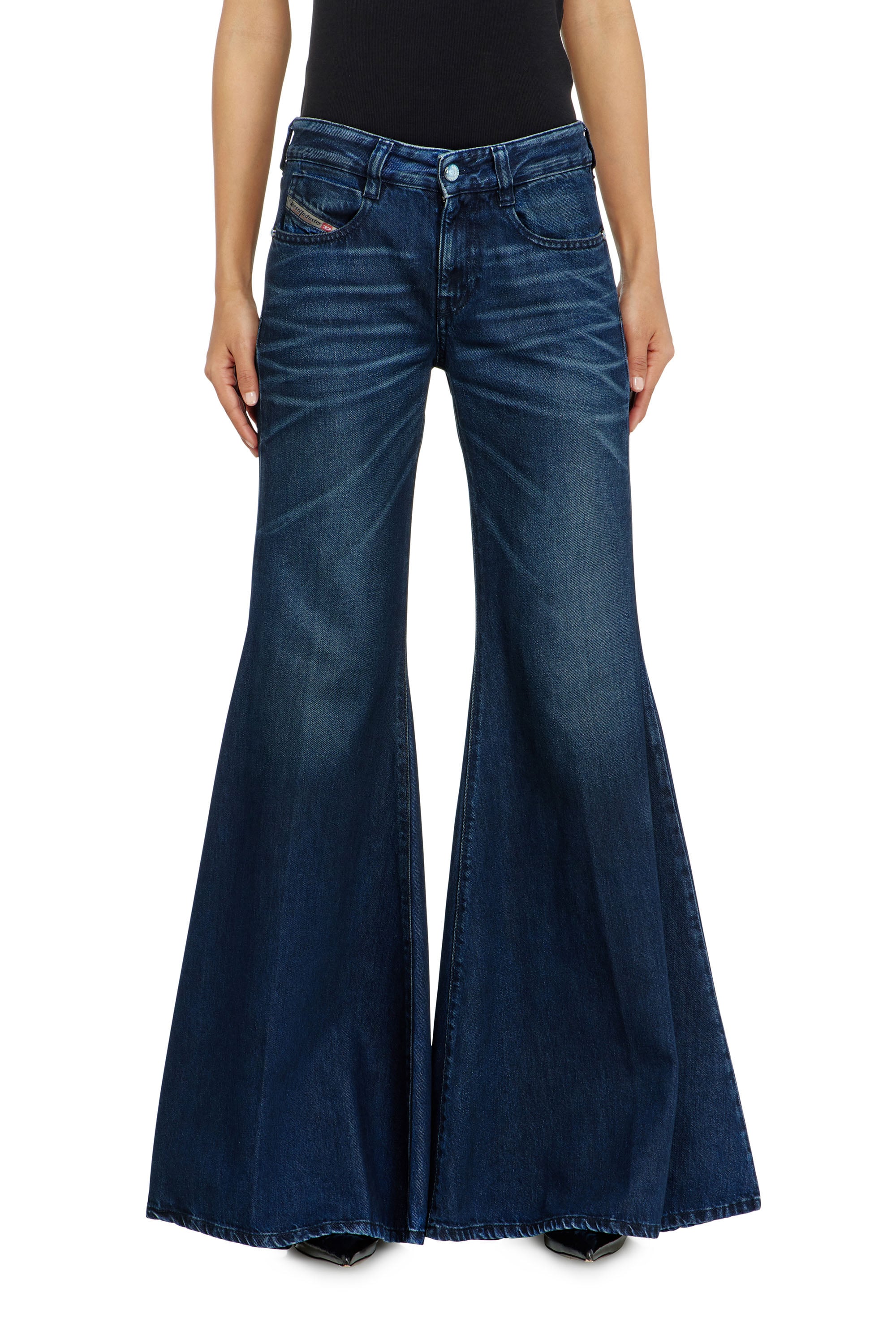 Diesel - Flare Jeans 1970 D-Bleess 09N21 Donna, Blu Scuro - Image 4