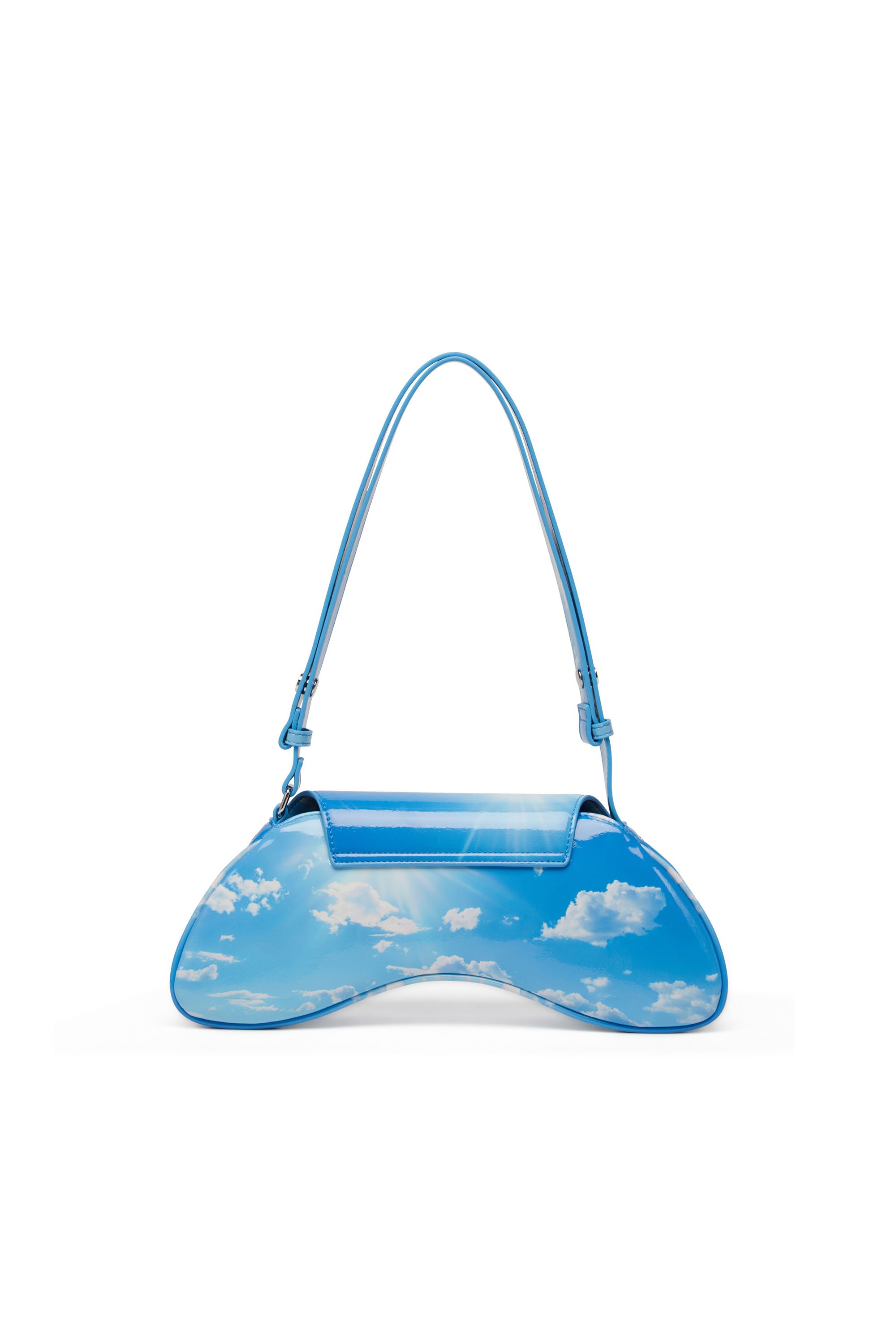 Diesel - PLAY CROSSBODY, Play-Borsa in PU stampato lucido Donna in Blu - 2