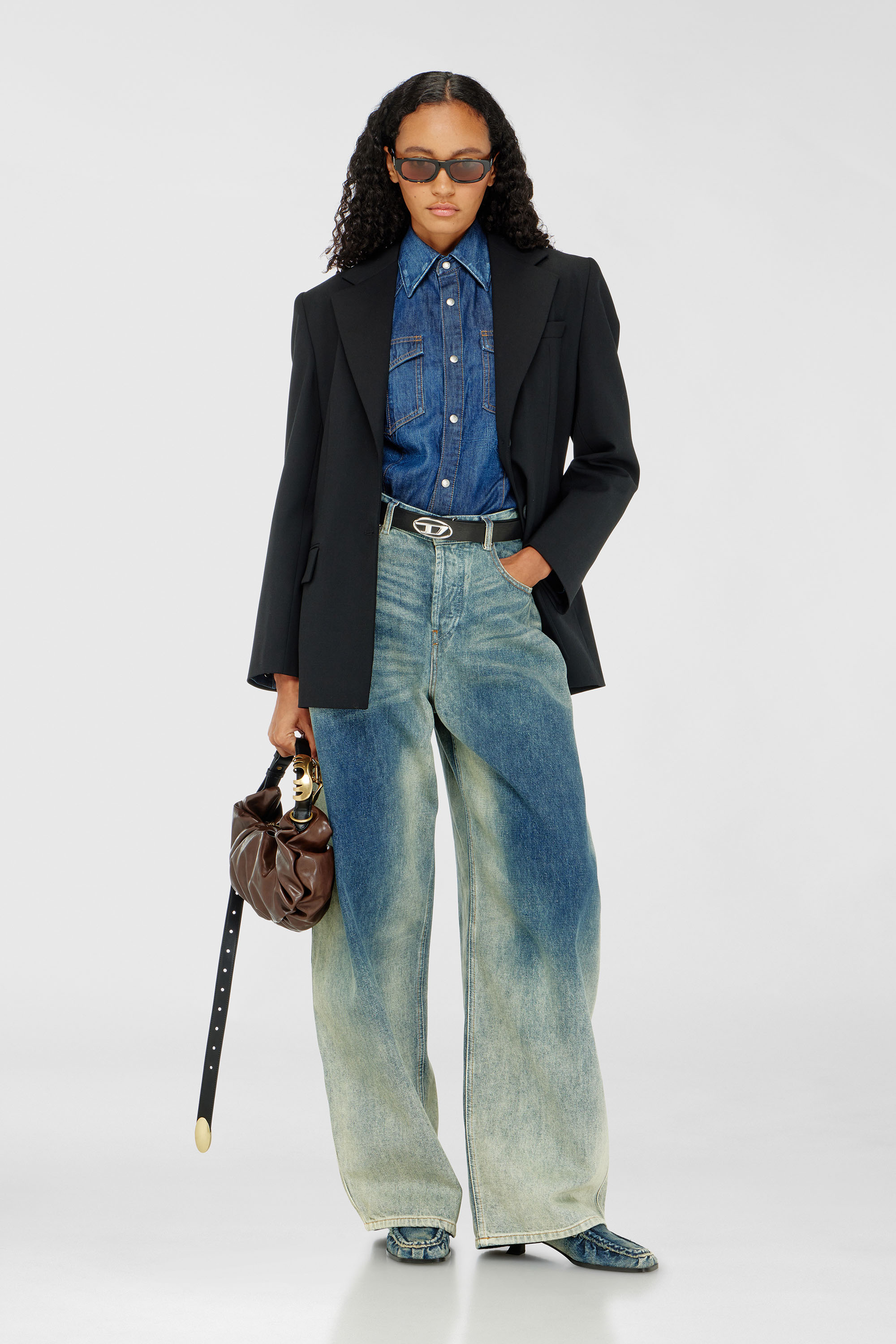 Diesel - G-KESS-R1, Blazer in misto lana Donna in Nero - 2
