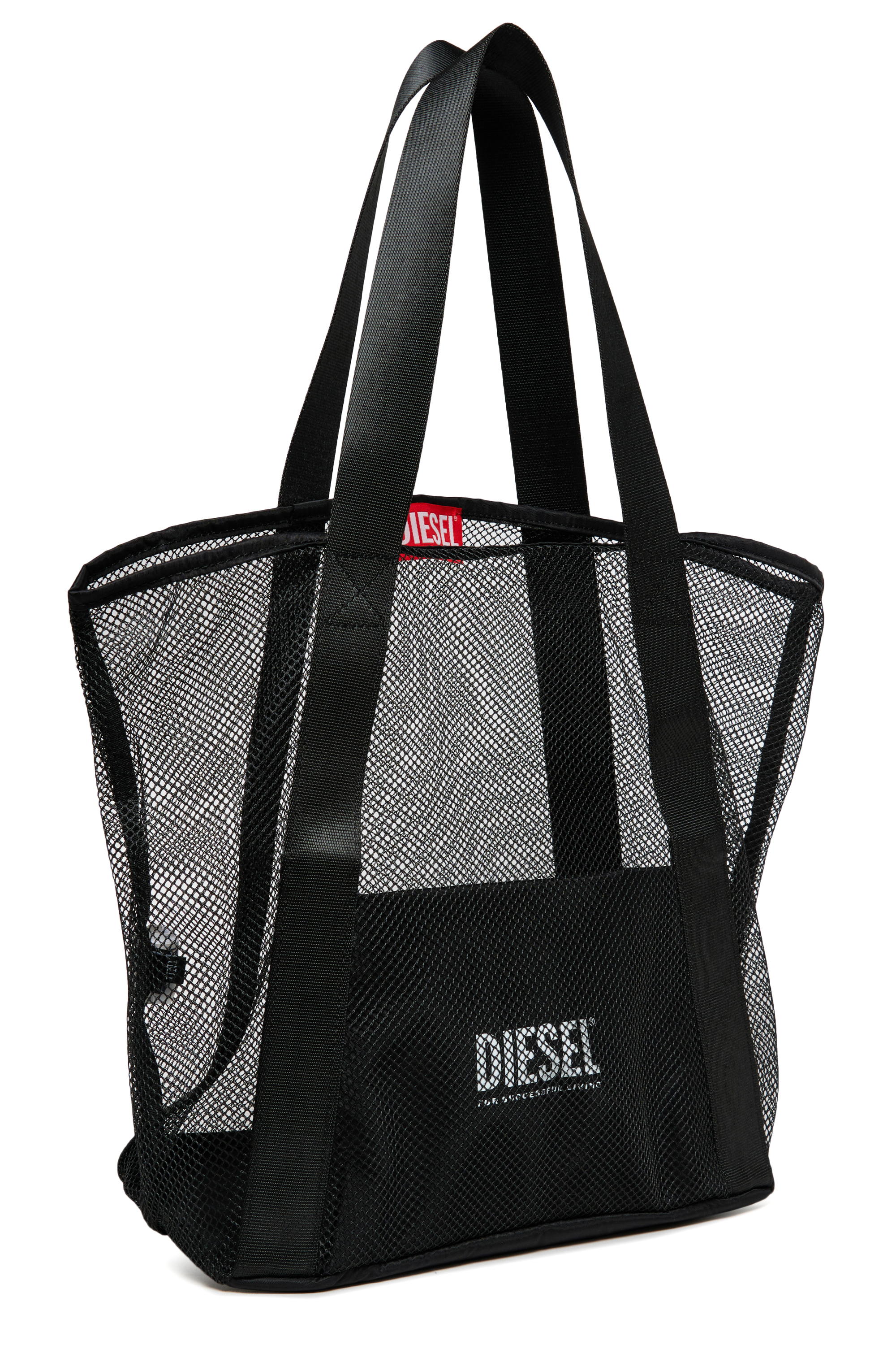 Diesel - WAPYS, WAPYS-Shopper in rete di nylon Donna in Nero - 3