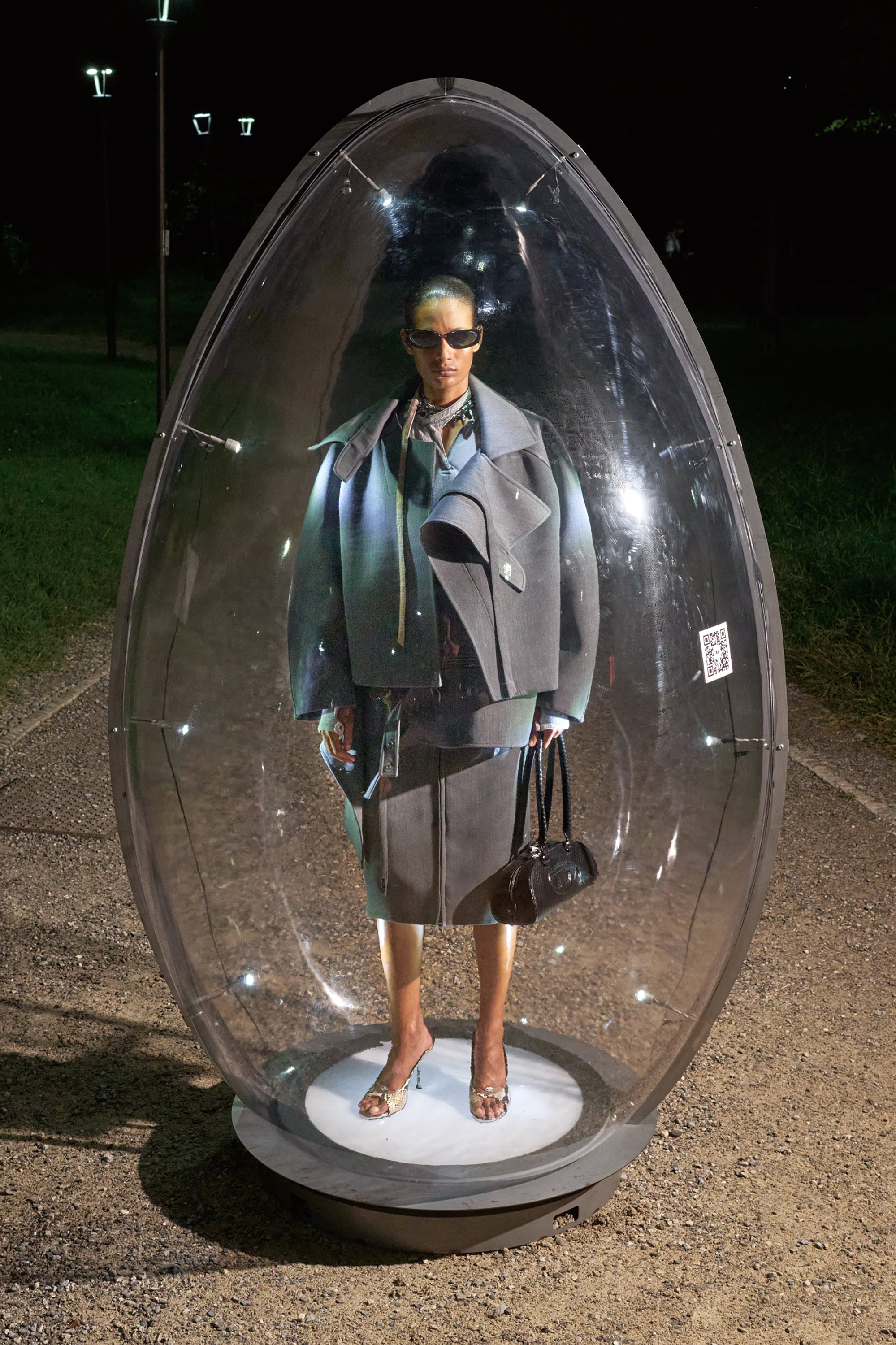 Diesel - T-ECLA, Top in jersey a coste con cinturino biker Donna in Grigio - 3