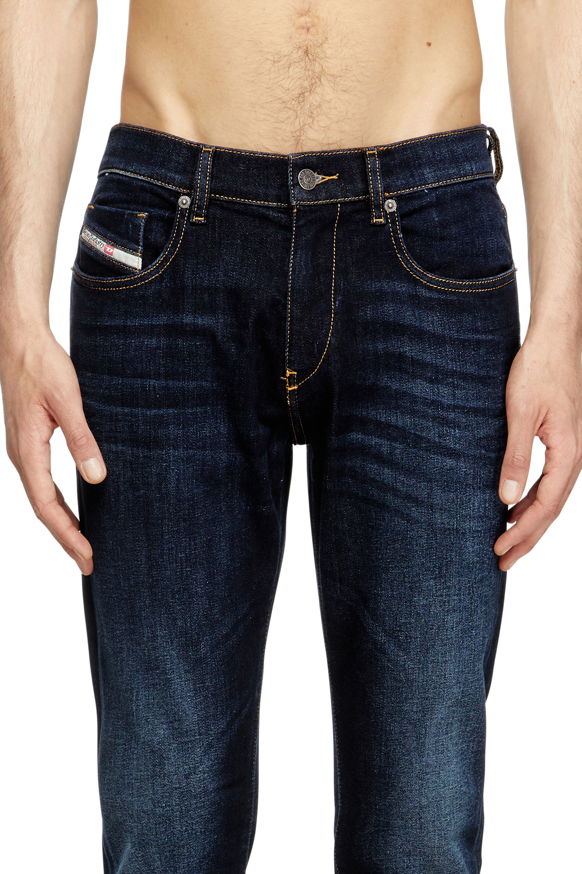 Diesel - Slim Jeans 2019 D-Strukt 009ZS Uomo, Blu Scuro - Image 4