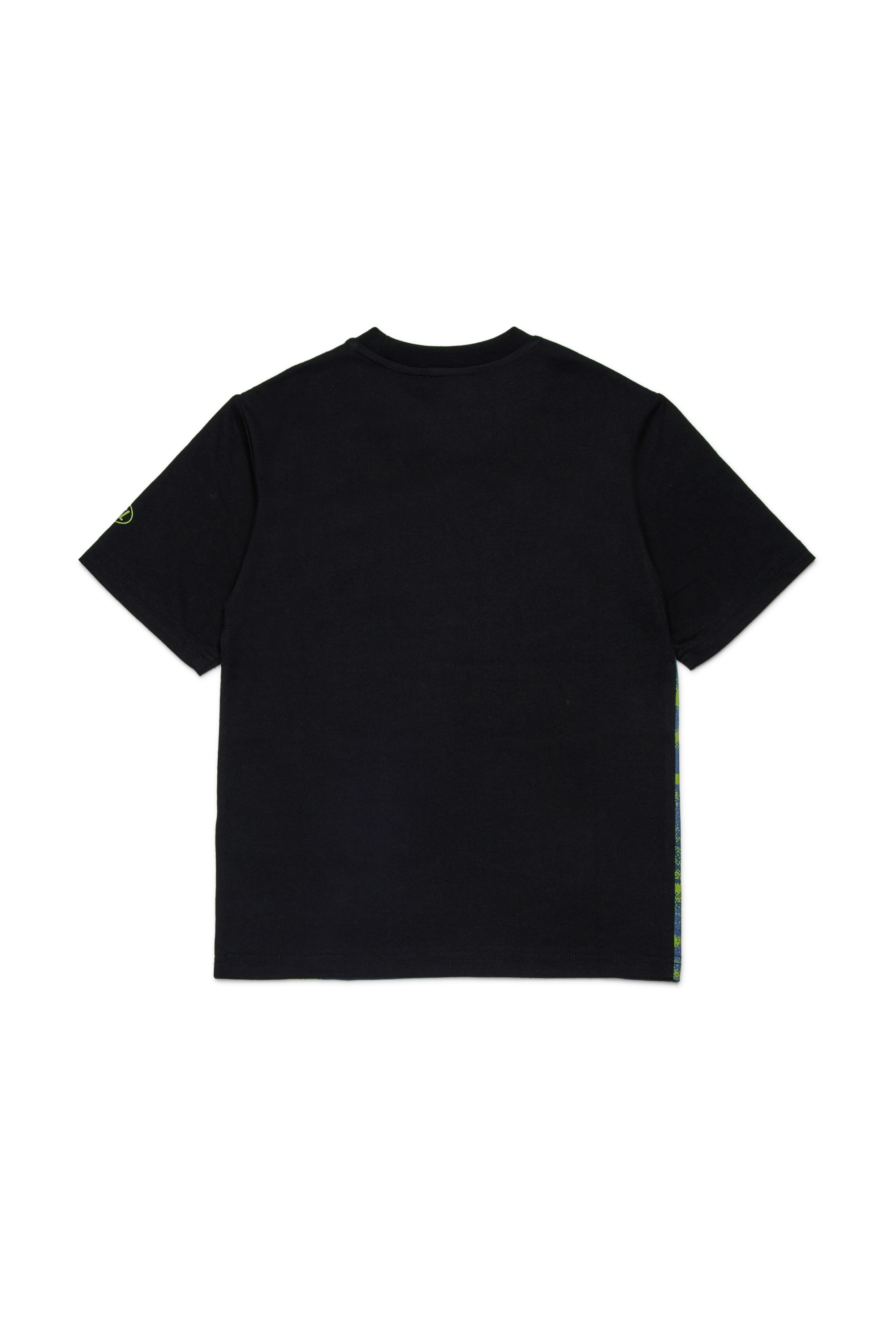 Diesel - TAZIO OVER, T-shirt in cotone con stampa Uomo in Nero - 2