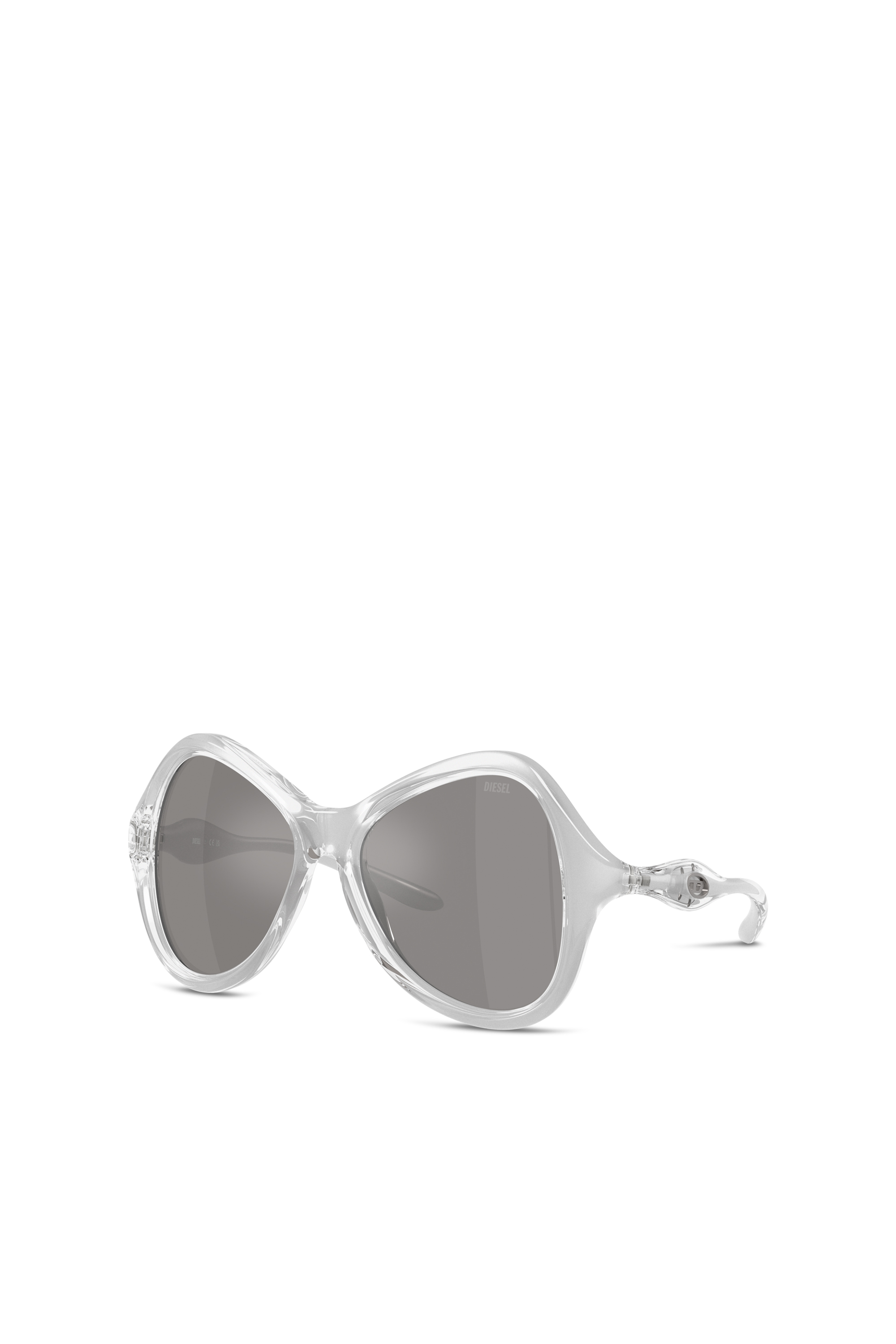 Diesel - 0DL3010U, Occhiali da sole stile cat-eye Unisex in Grigio - 1