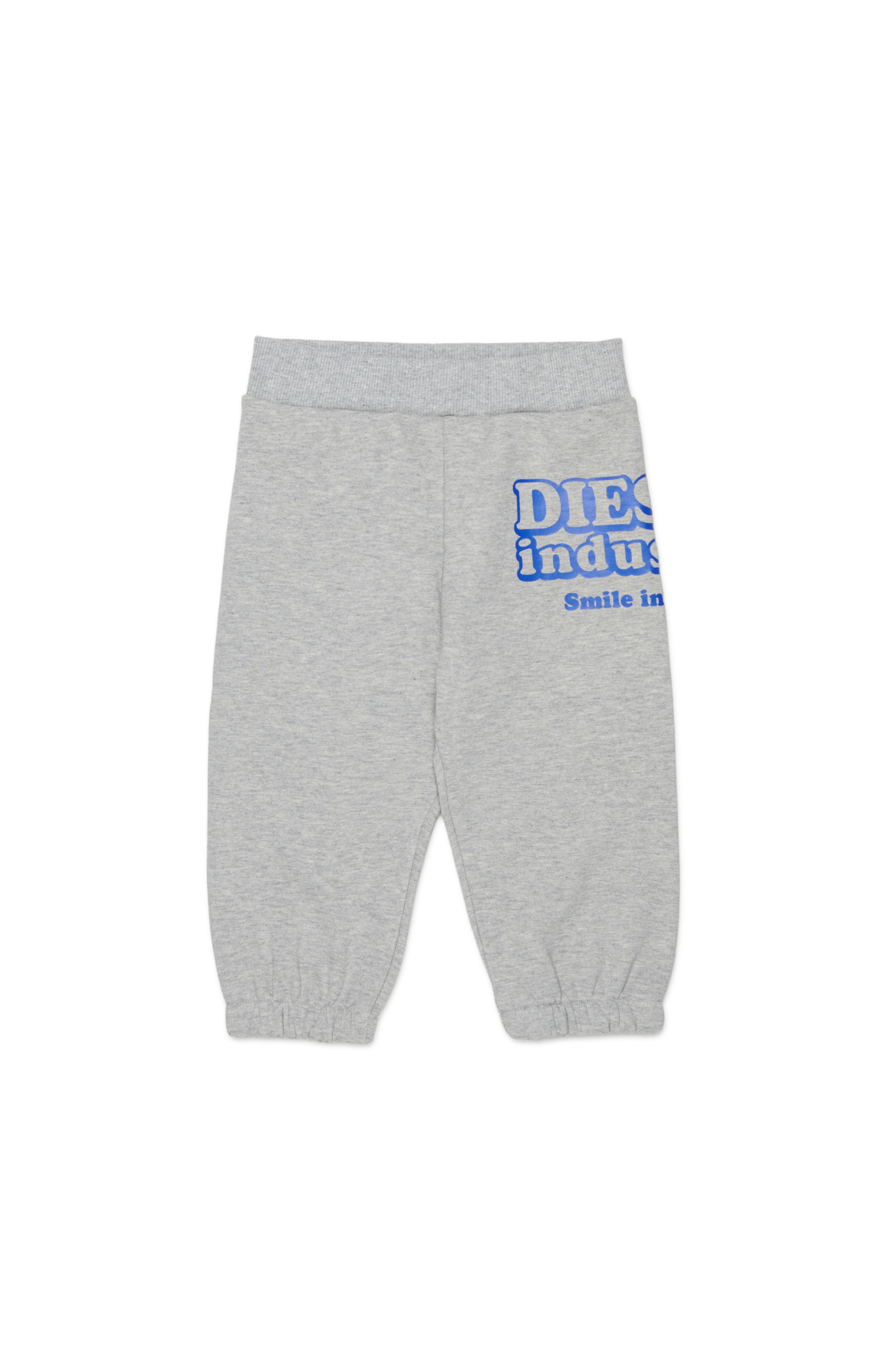 Diesel - PLODIMIB, Pantaloni in cotone con stampa Diesel Industry Uomo in Grigio - 1