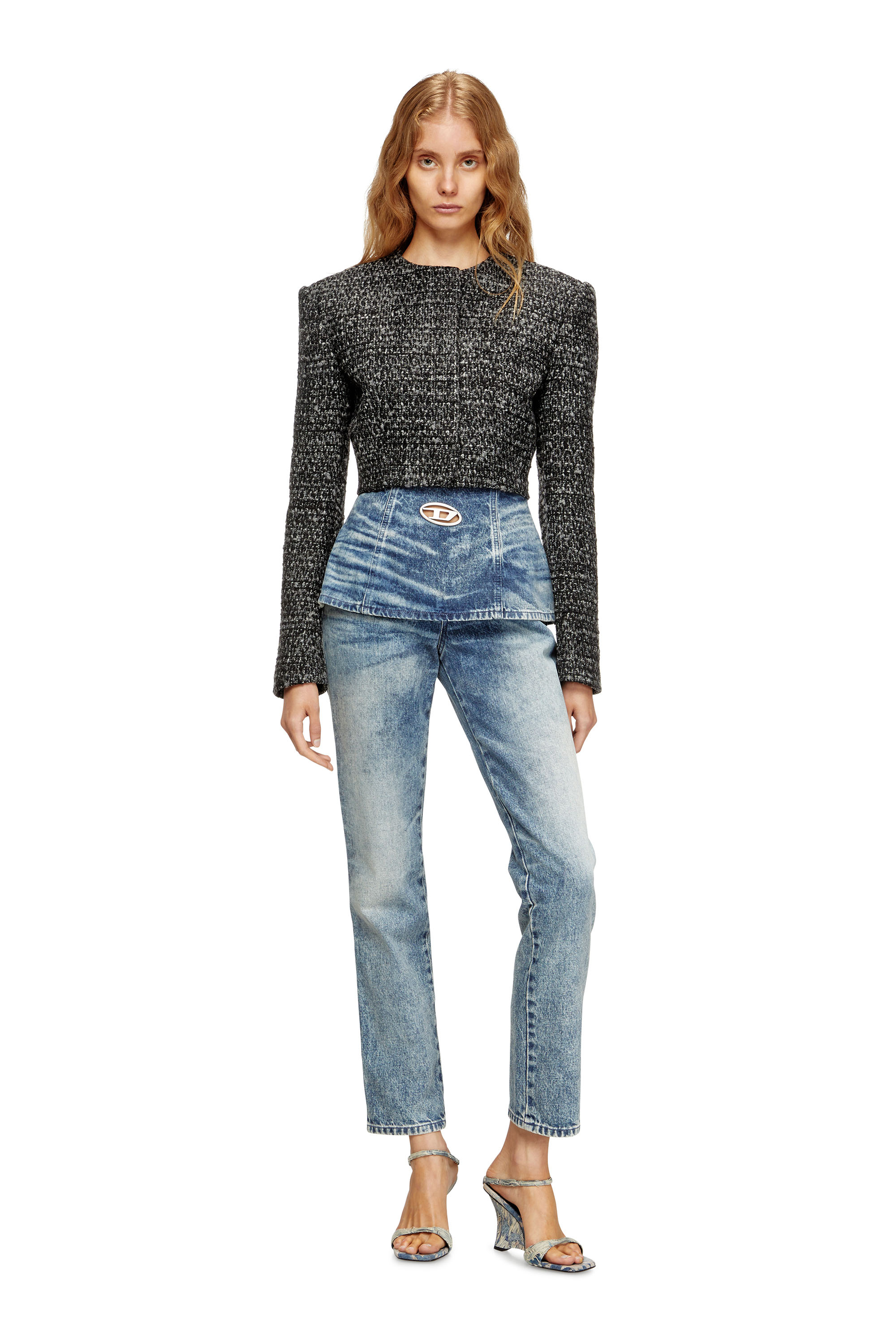 Diesel - Slim Jeans D-Hourjian 007DA Donna, Blu Chiaro - Image 2