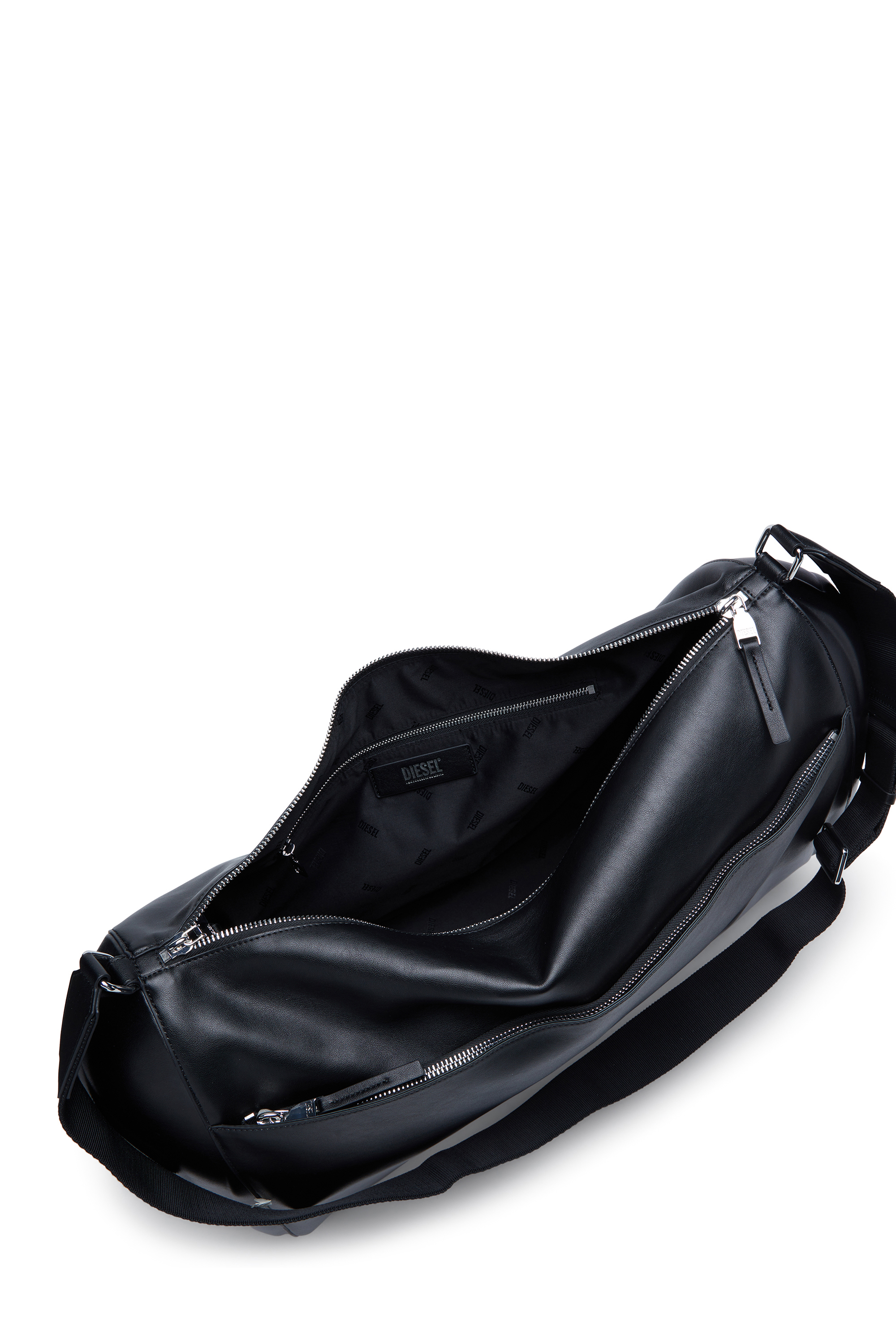 Diesel - LOAD-D DUFFLE X, Load-D-Borsa duffle con loghi rigidi laterali Unisex in Nero - 3
